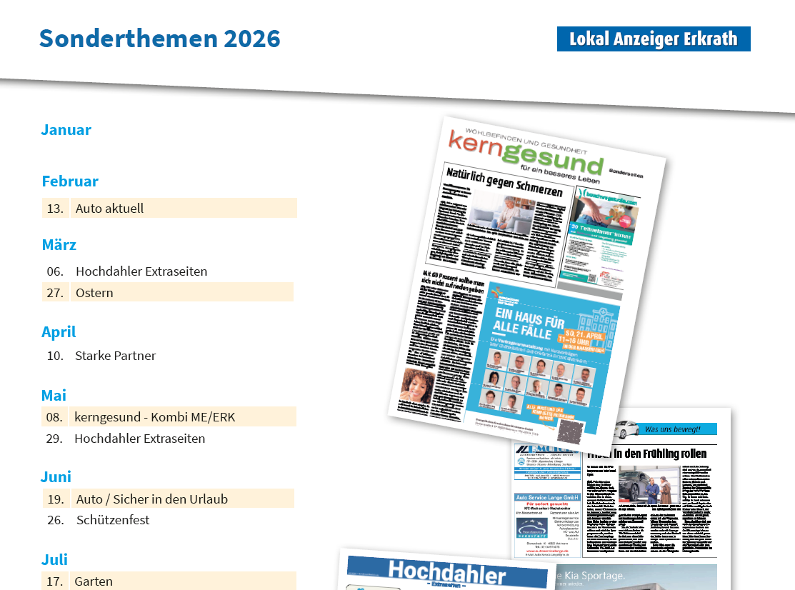 Lokal Anzeiger Erkrath / Sonderthemen 2026