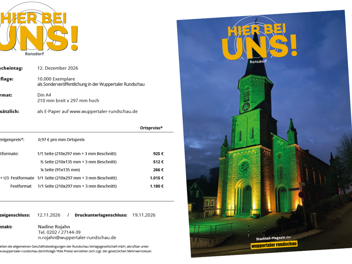 Hier bei uns (Ronsdorf) / Mediadaten 2026