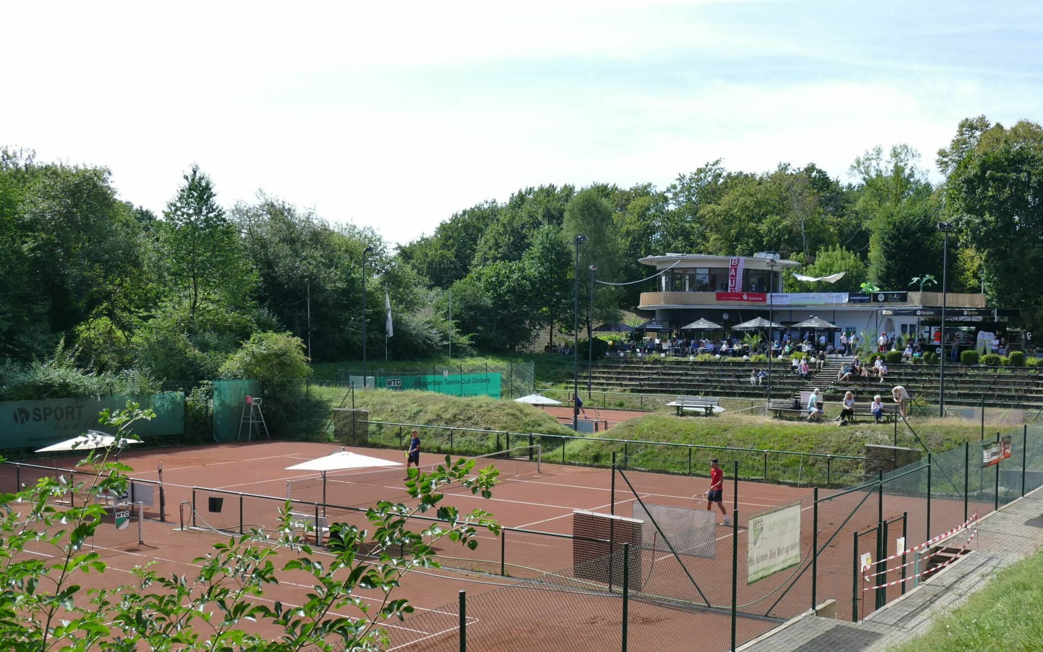Ein Blick auf das Gelände des Dönberger Tennisclubs.  