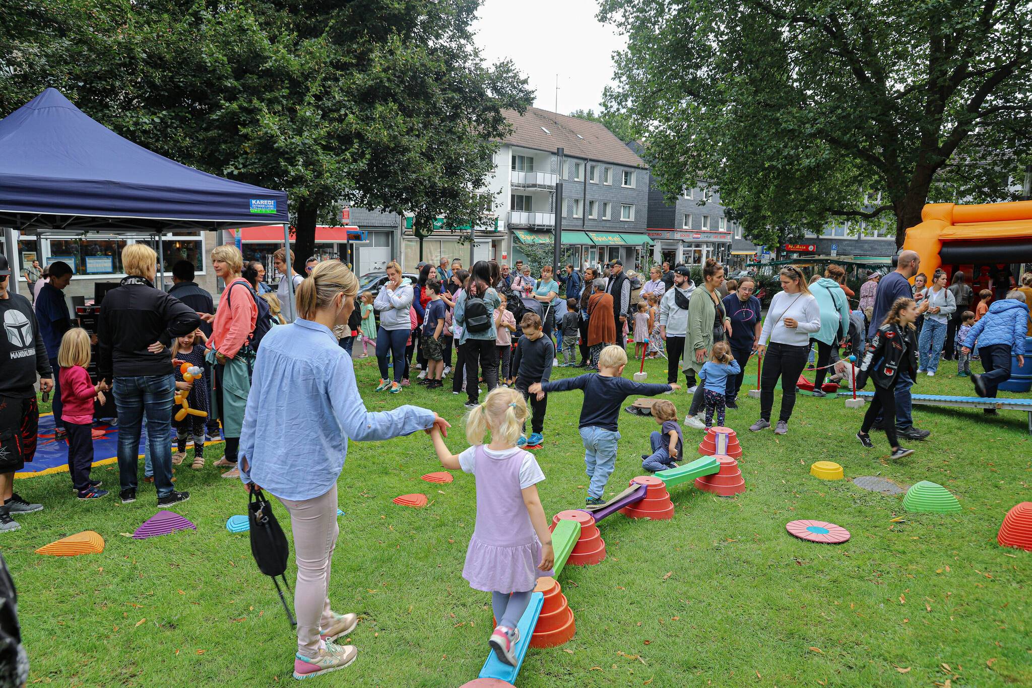  Auf dem Bandwirkerplatz wird wieder – wie hier beim Kinderfest – einiges los sein. 