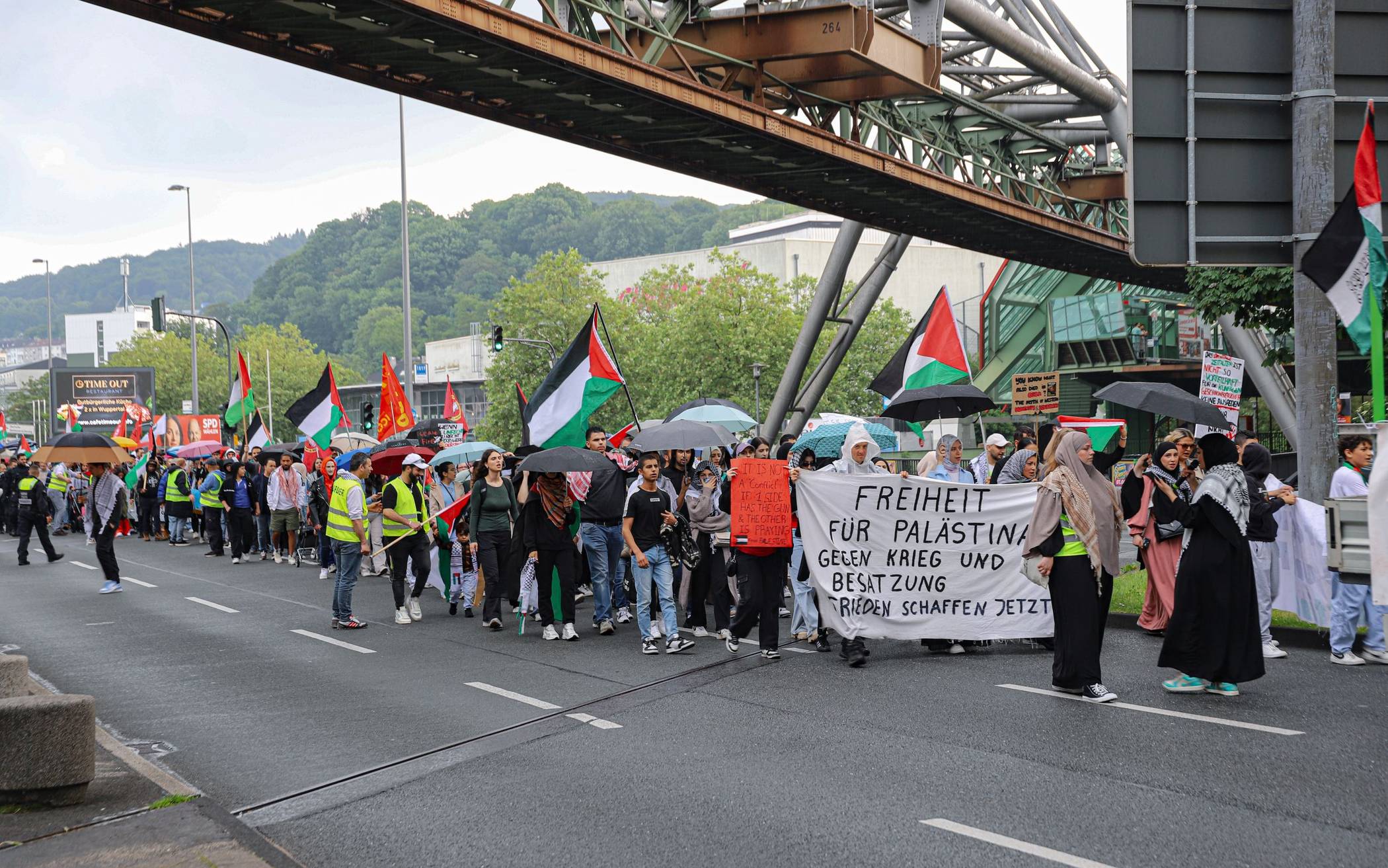 Pro-Palästina-Demo in Elberfeld
