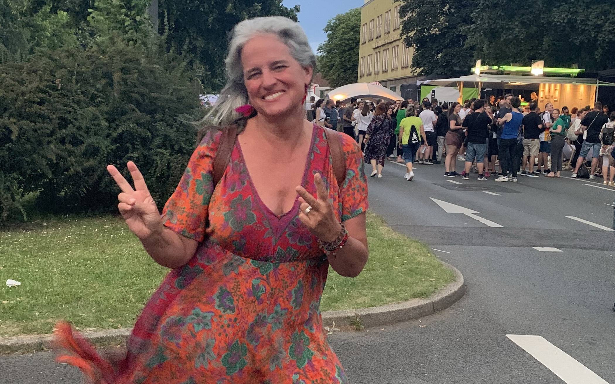 Bestens gelaunt: Daniela Raimund von der...