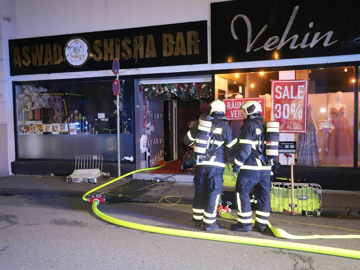 Brand in Shisha-Bar
