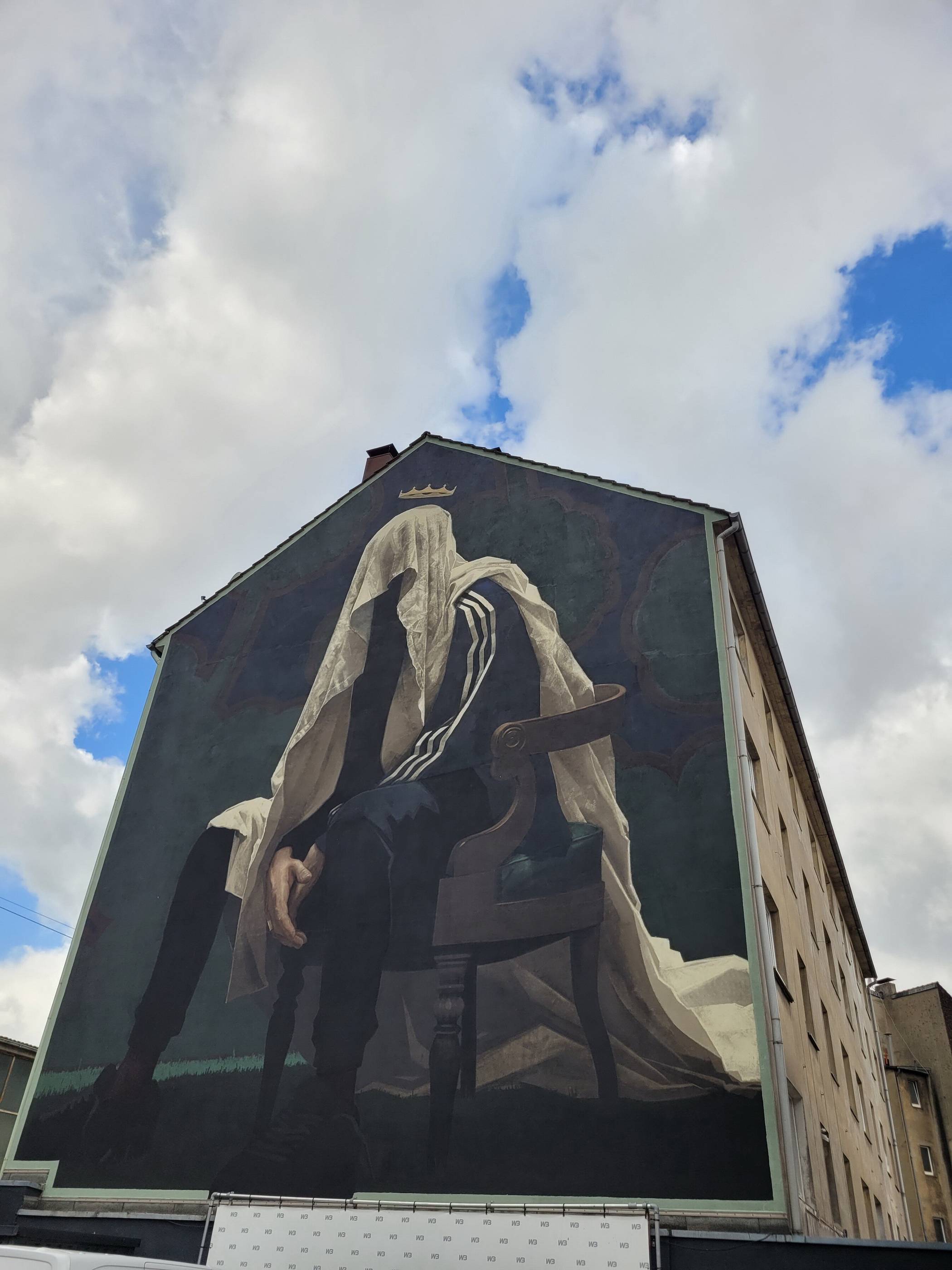 „King of Nothing“ heißt das Mural, das „Bezt“ aus Polen an der Bockmühle 9 auf...