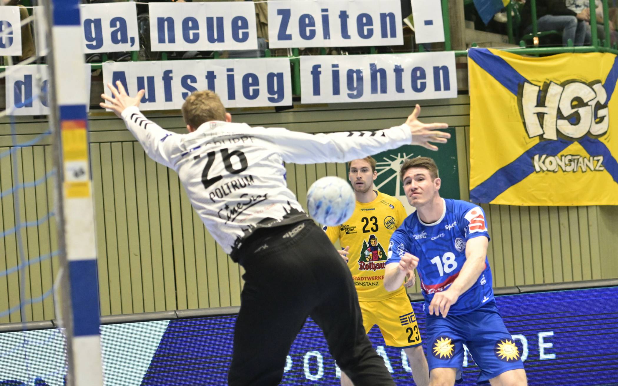 Wurf von Yannick Fraatz.