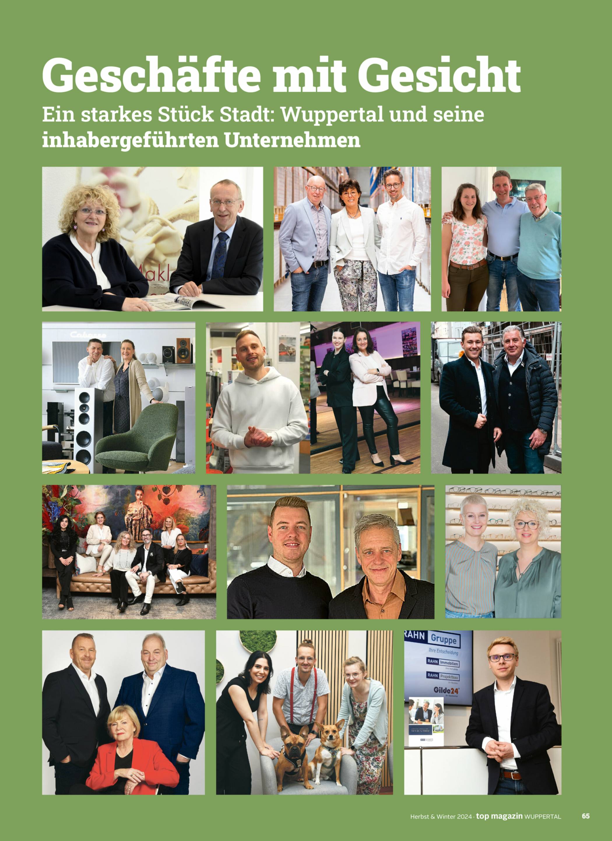 Ausgabe Herbst/Winter 2024 des Wuppertaler Top Magazins