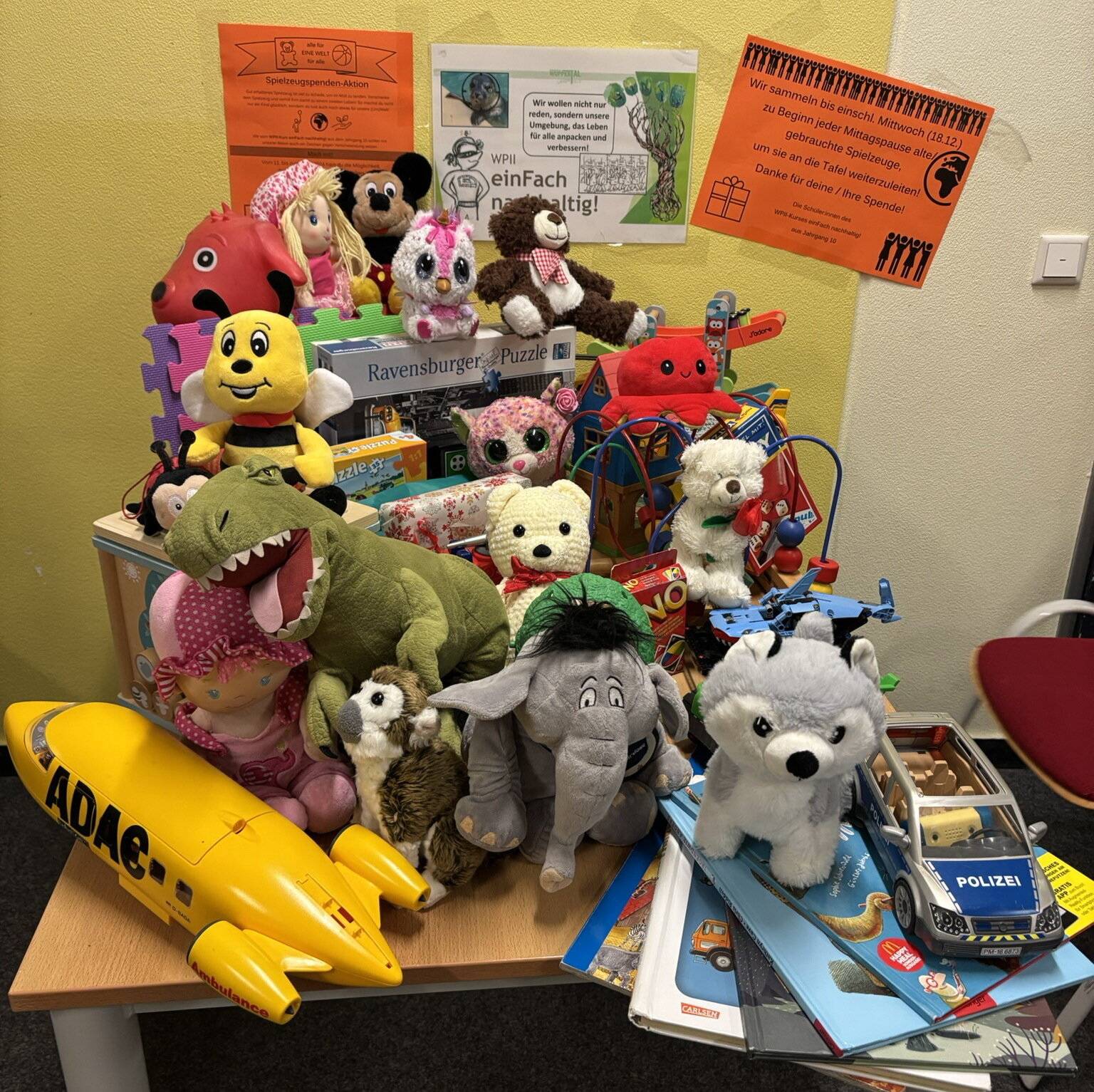 Einige der Spielzeuge, die nun neue Verwendung finden.