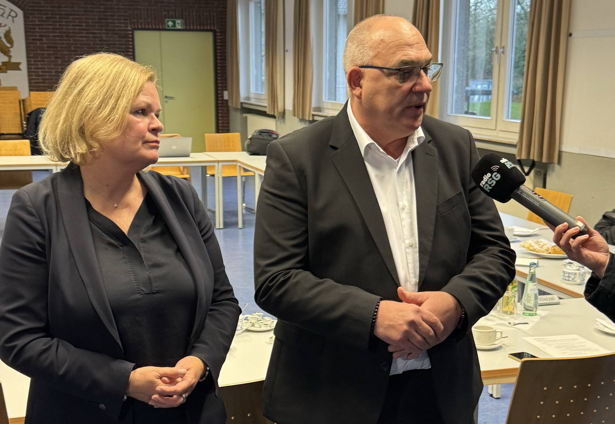  Nancy Faeser und Ingo Schäfer. 