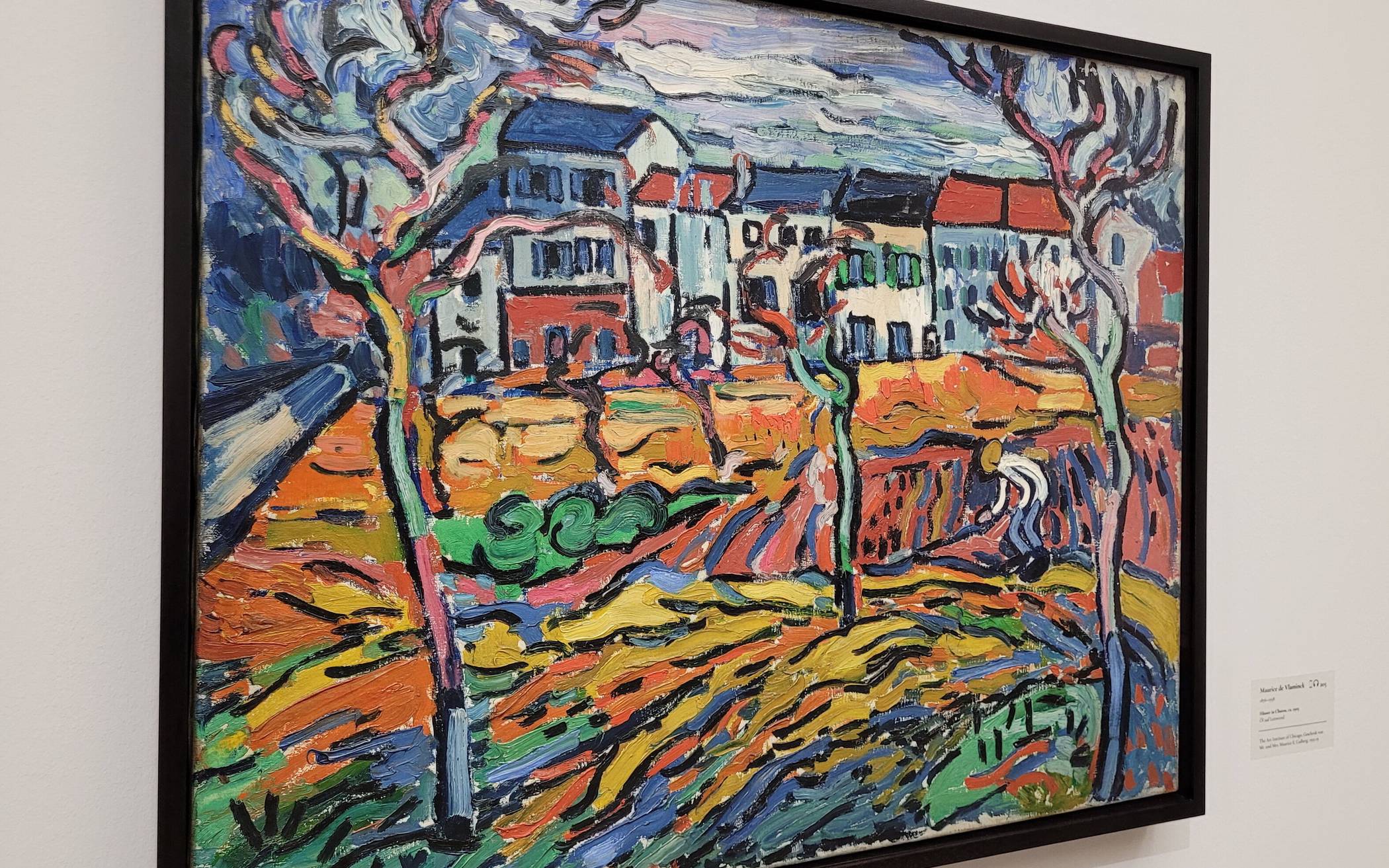  Maurice de Vlaminck: „Häuser in Chatou“, gemalt um 1905.  