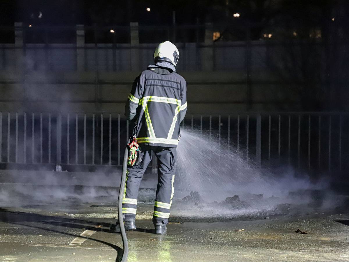 Brand auf der Baustelle
