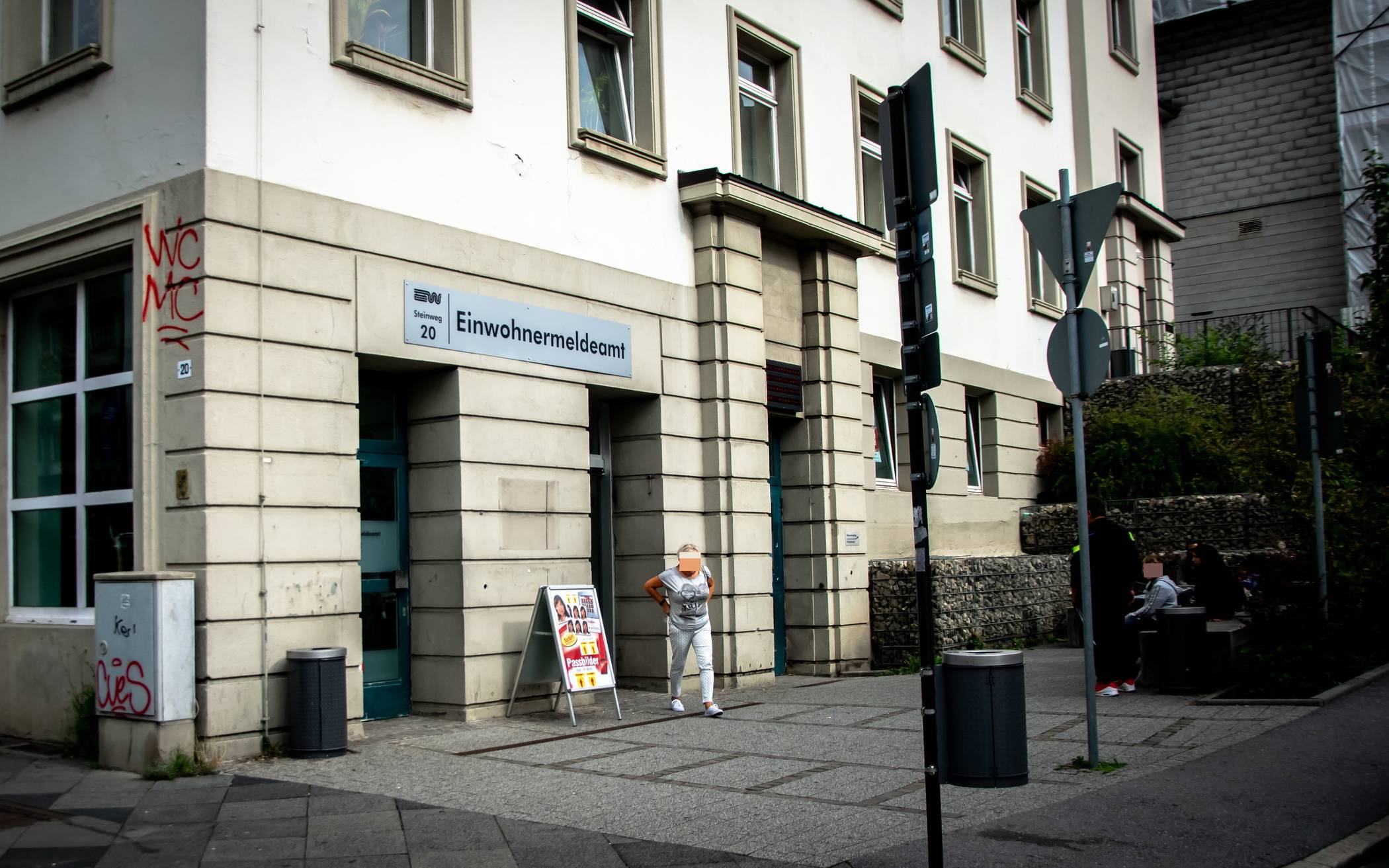 Das Einwohnermeldeamt am Steinweg.