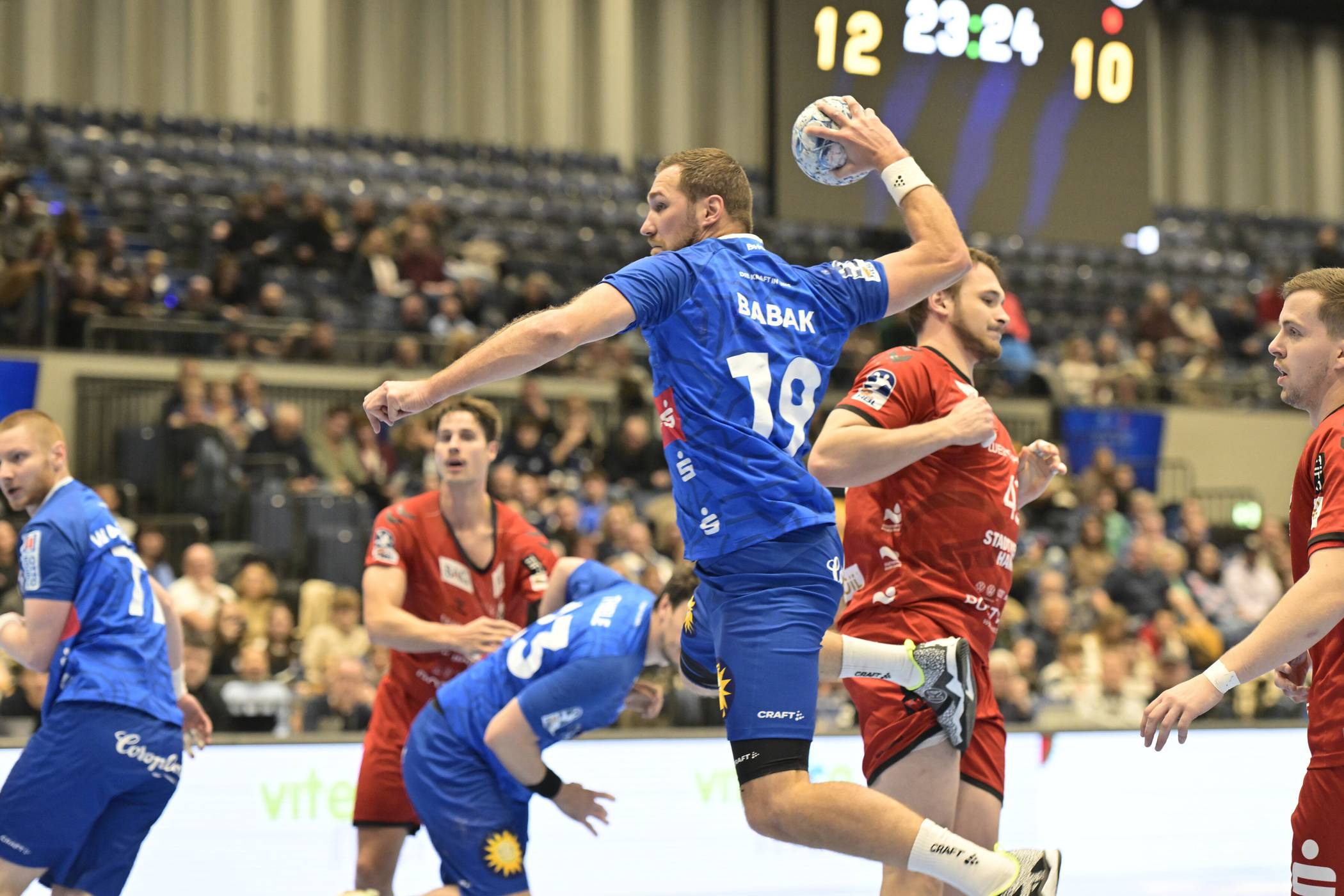 Szene aus dem Hinspiel, das der BHC mit 34:28 gewann.