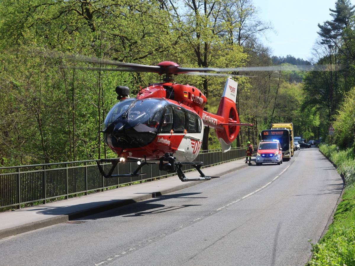 Rettungshubschrauber im Einsatz
