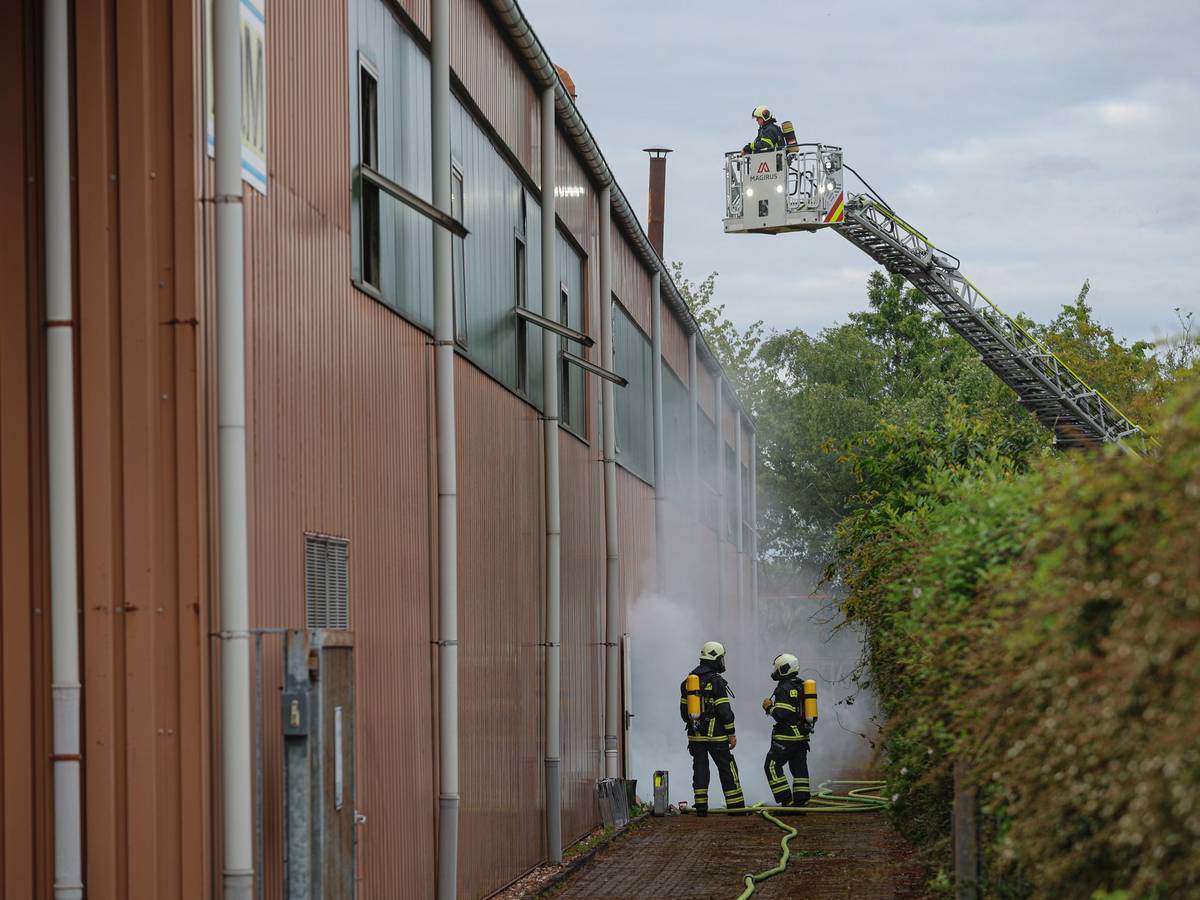 Brand in Härterei
