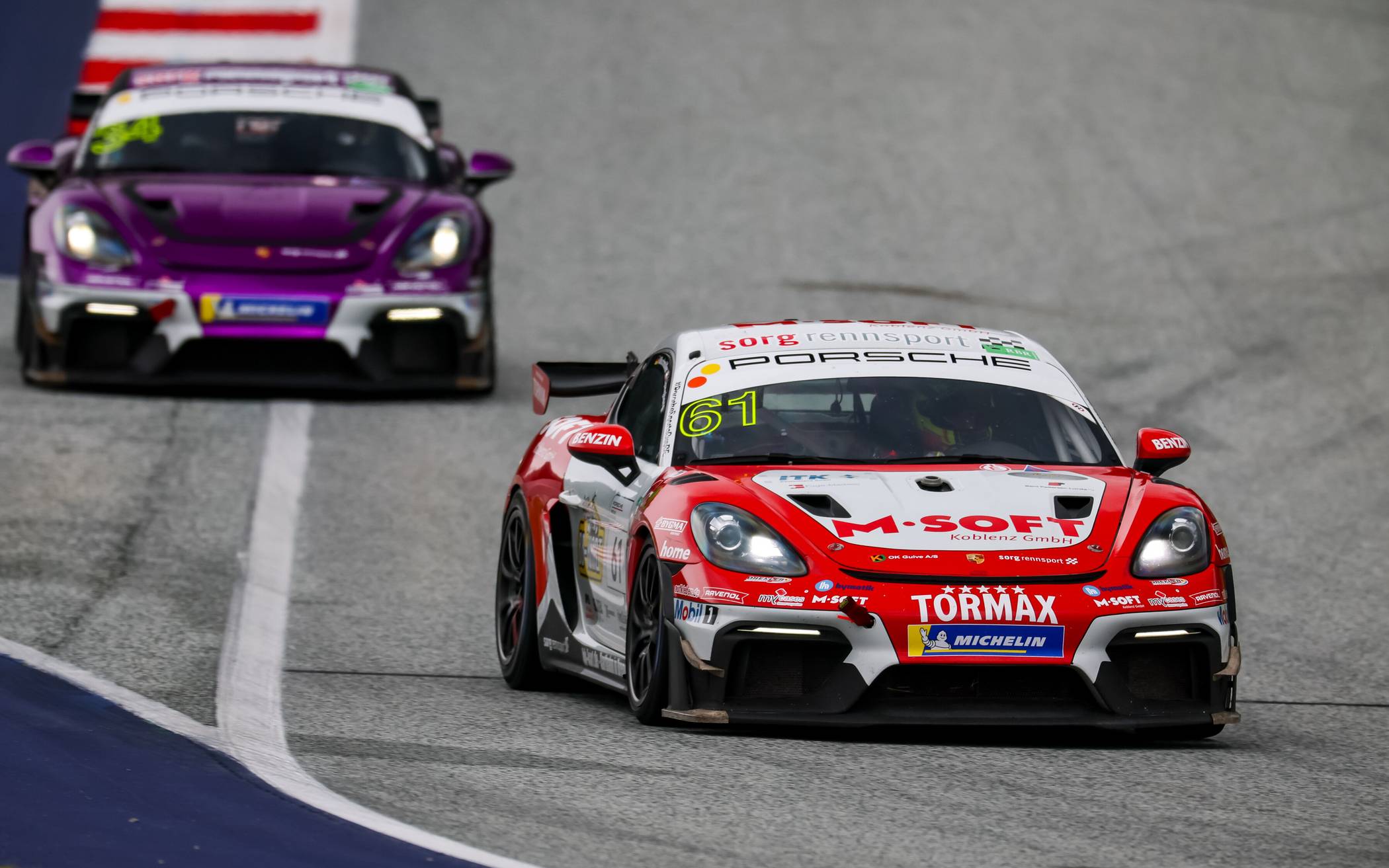 # 61 – Mads K. Ljungberg (DK) / Leon Bauchmüller (D), Porsche 718 Cayman GT4 RS...