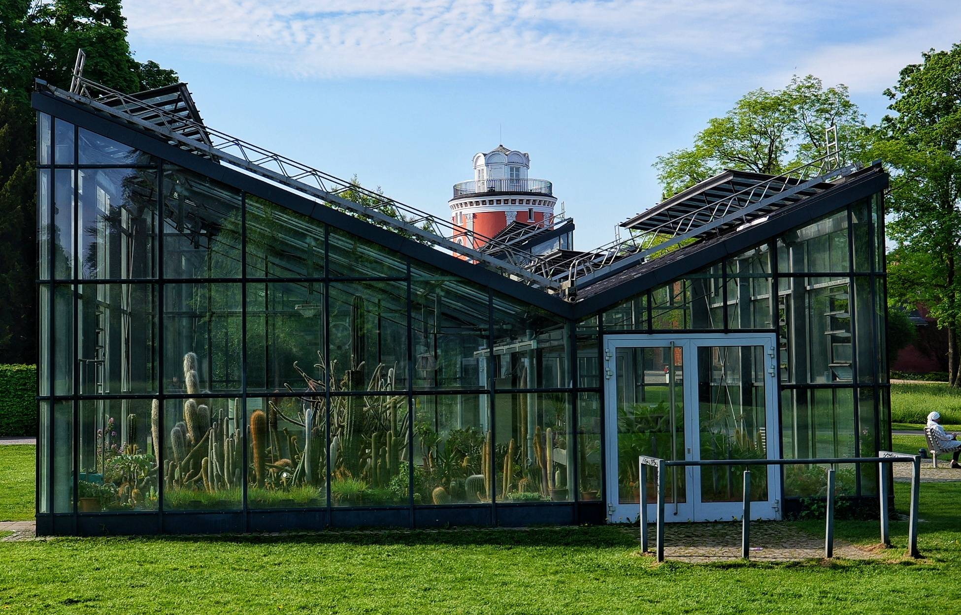  Die Gewächshäuser auf der Hardt. 