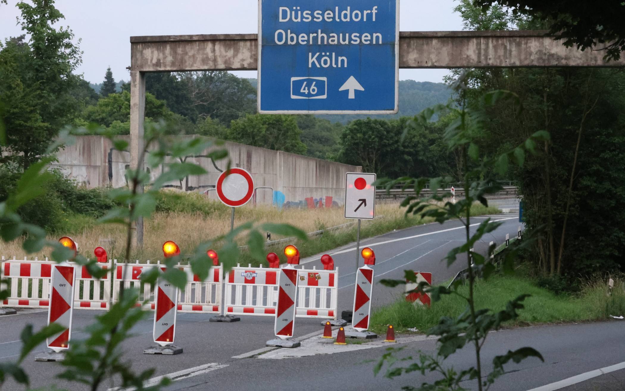 Bild von der Sperrung im Juni