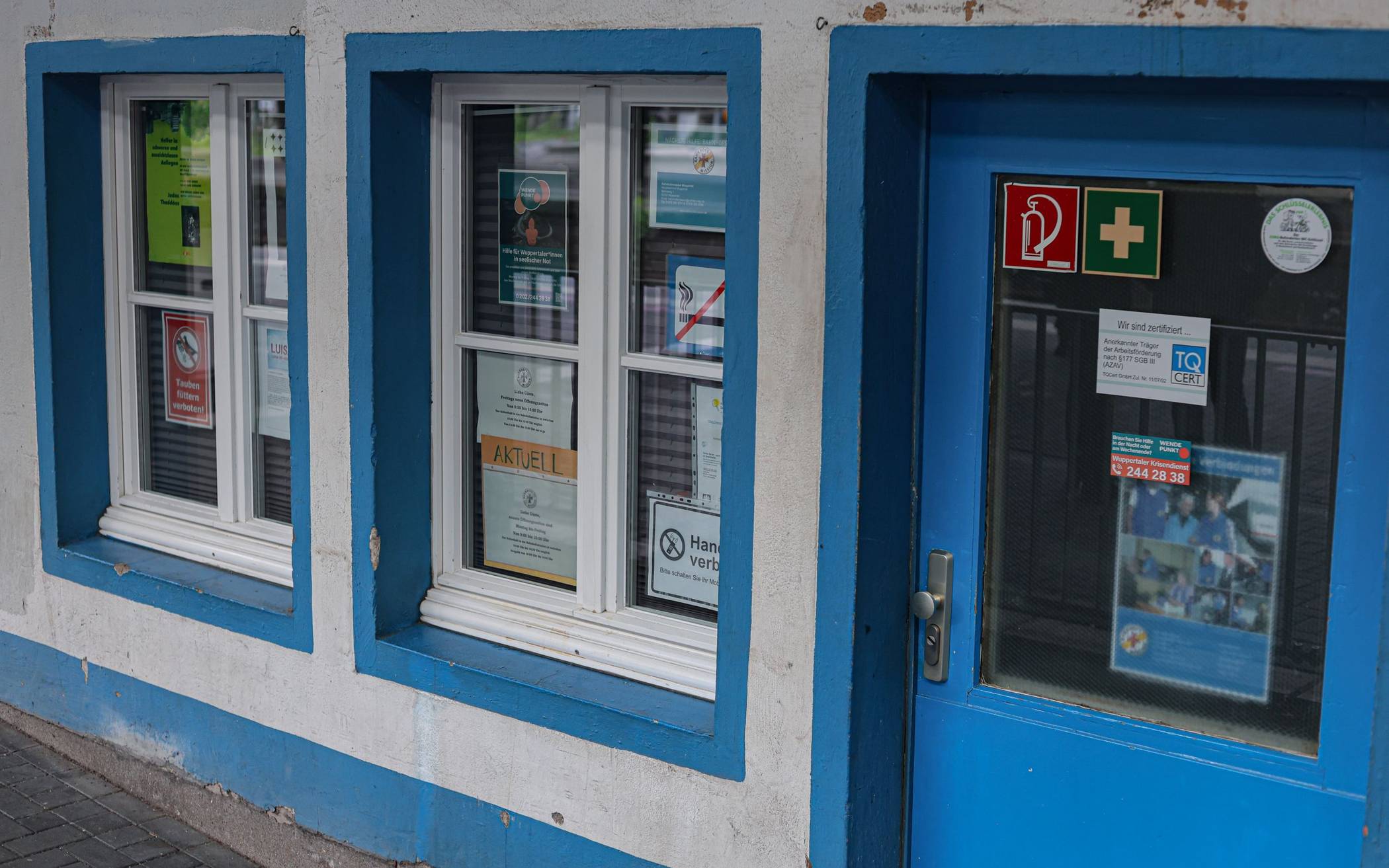 Der Eingang zur Bahnhofsmission.