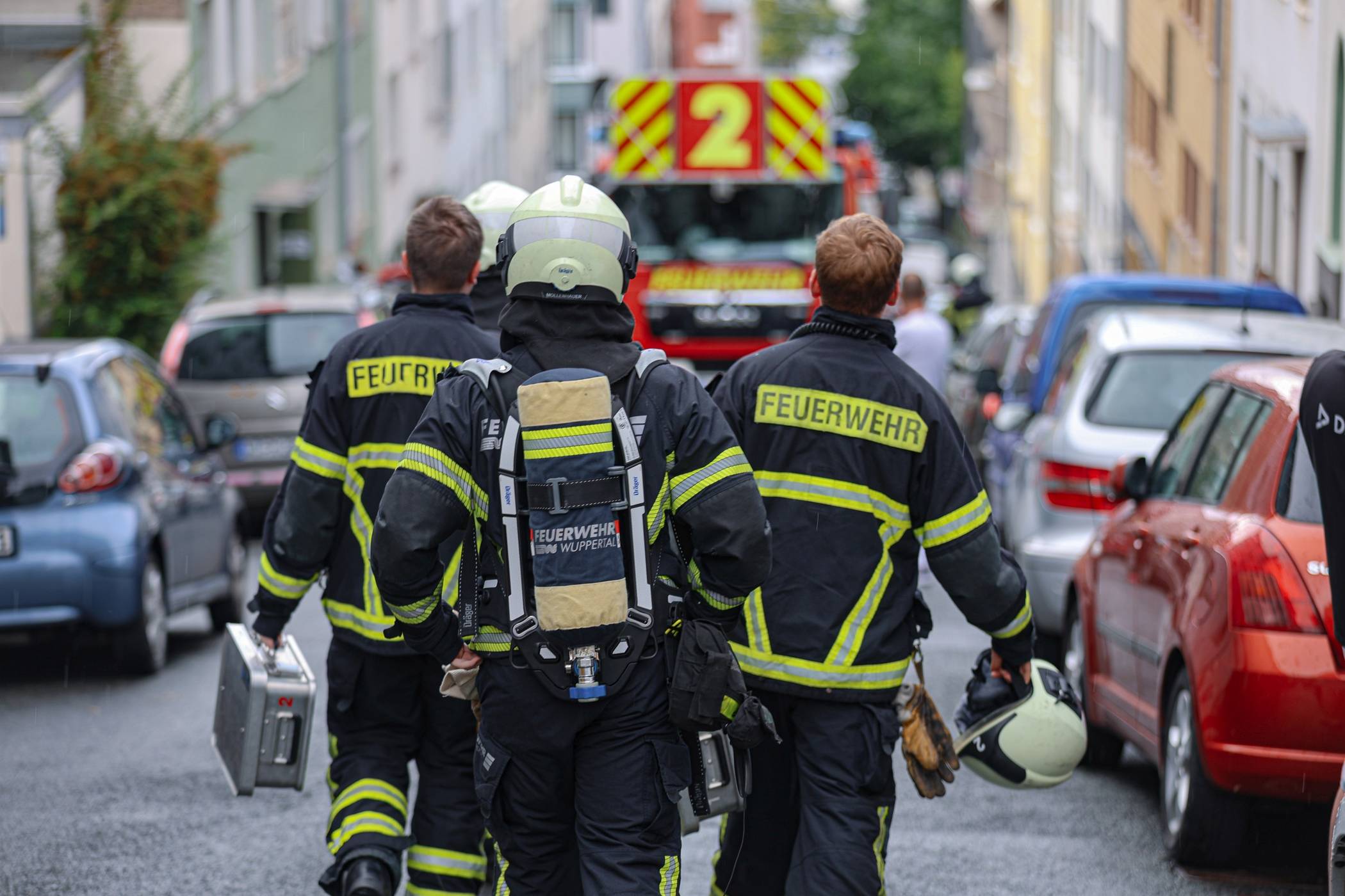 Die Albertstraße war vorübergehend gesperrt.