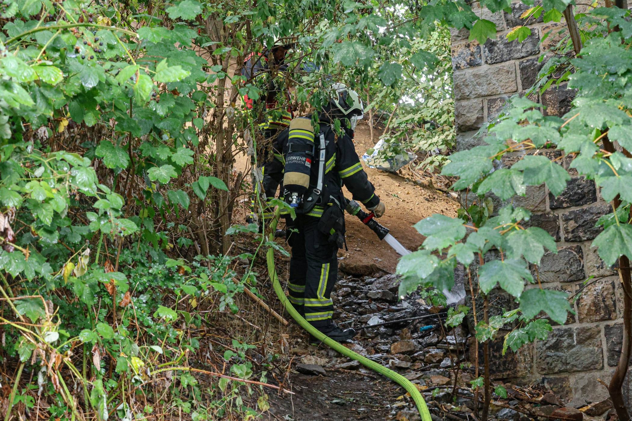 Die Feuerwehr löschte die Flammen rasch ab.