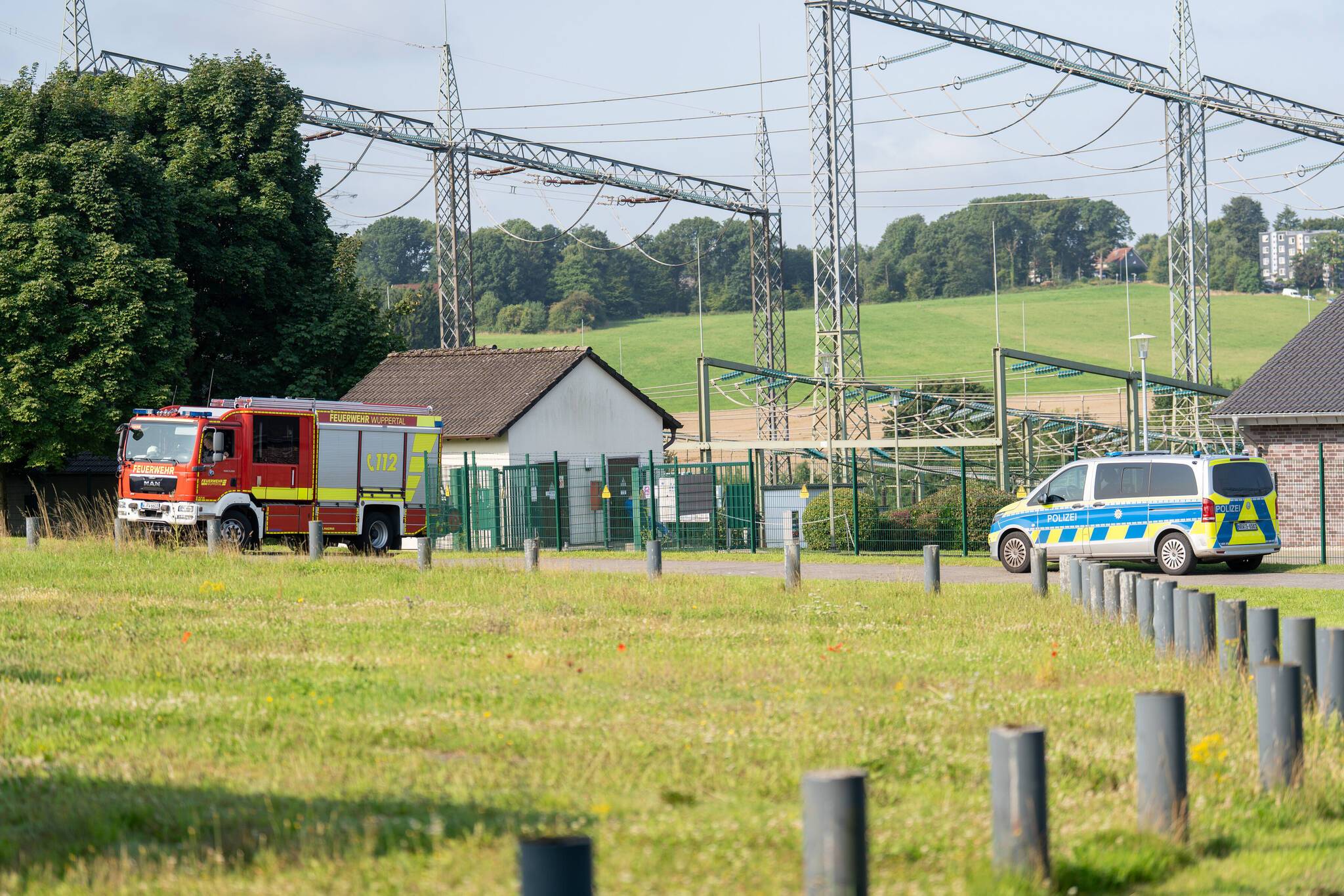  Feuerwehr und Polizei waren schnell vor Ort. 