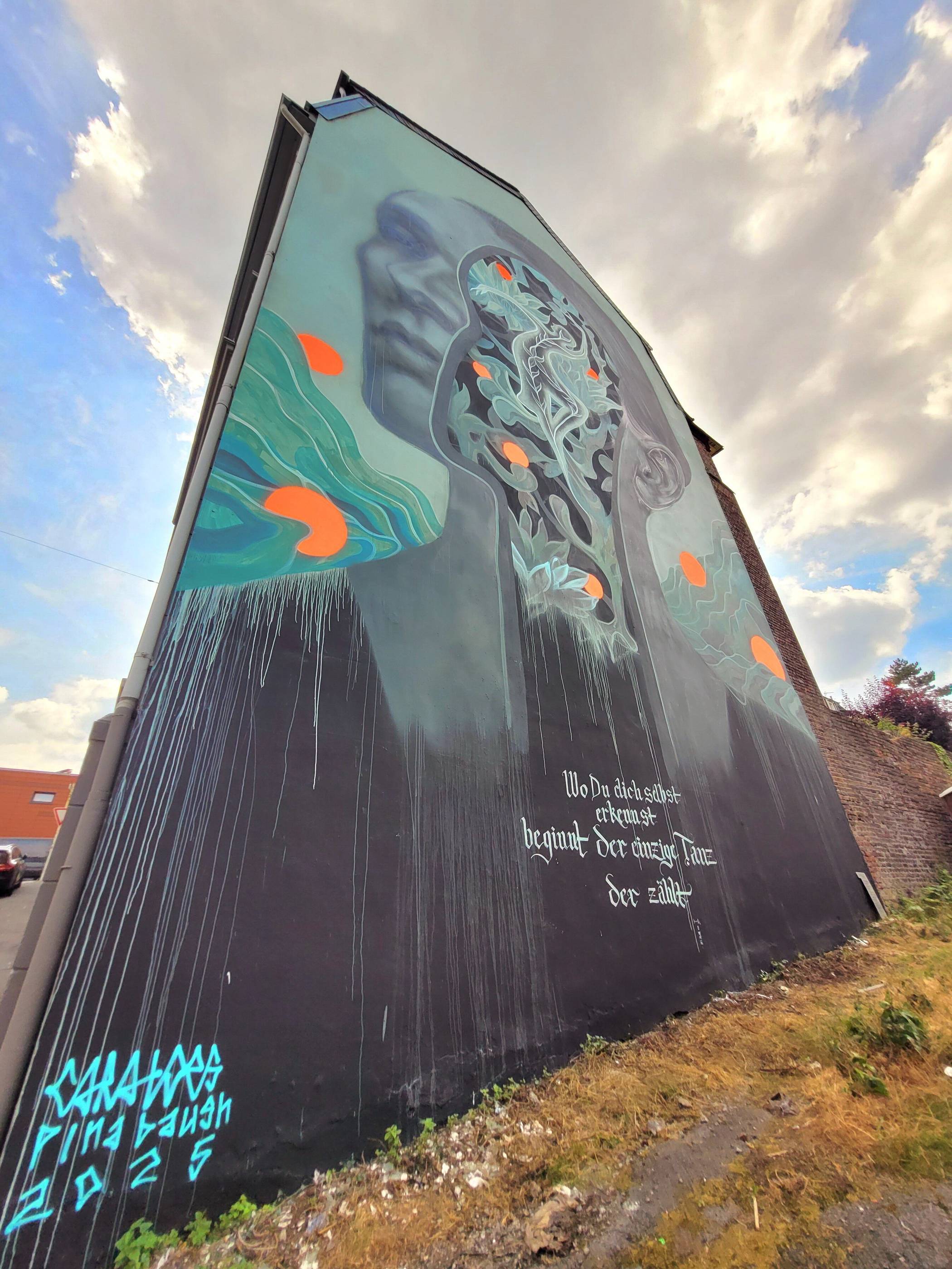 So sieht die Künstlerin „Caratoes“ aus Hongkong „Der Fensterputzer“ von Pina...