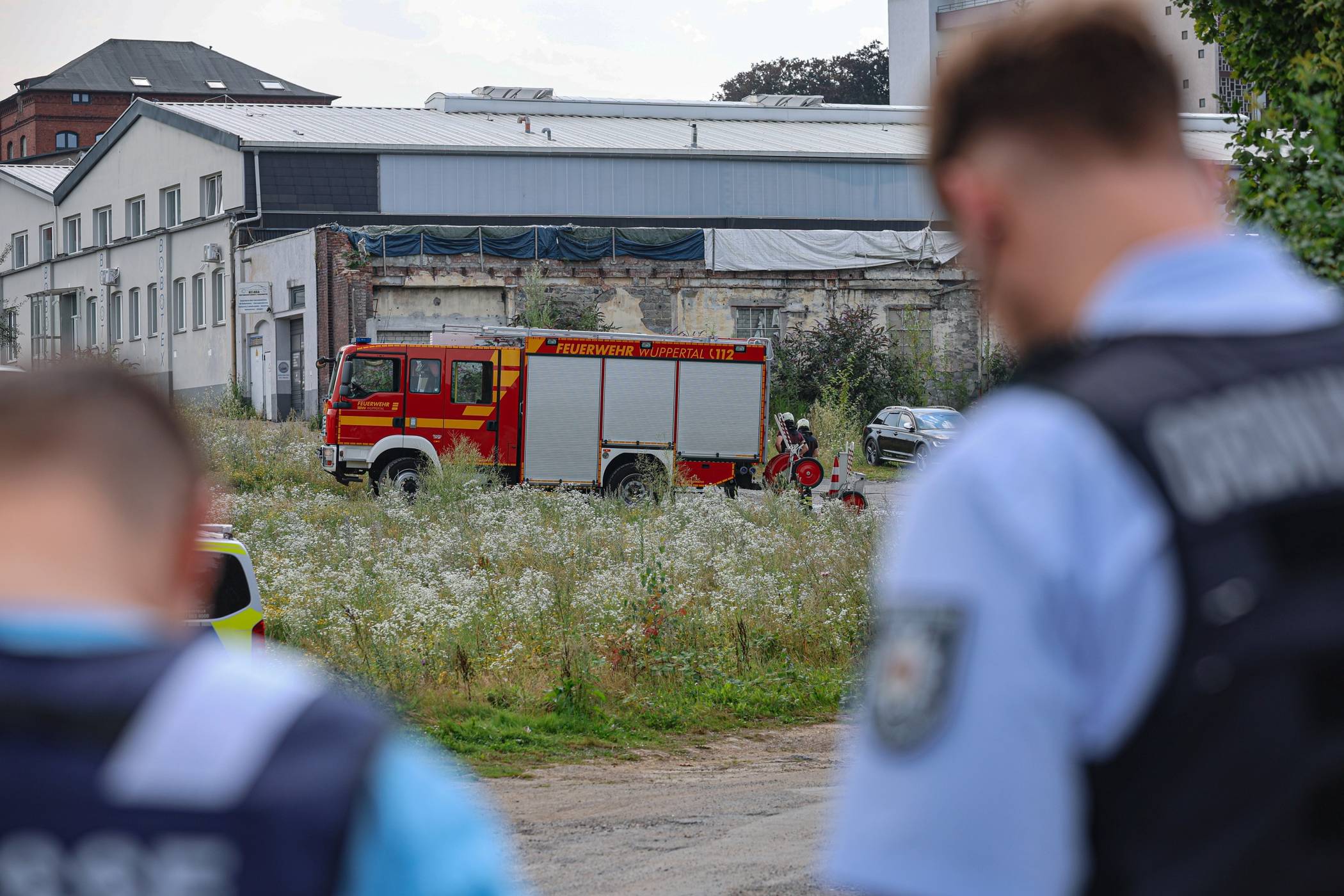  Der Einsatz an der Spitzenstraße. 