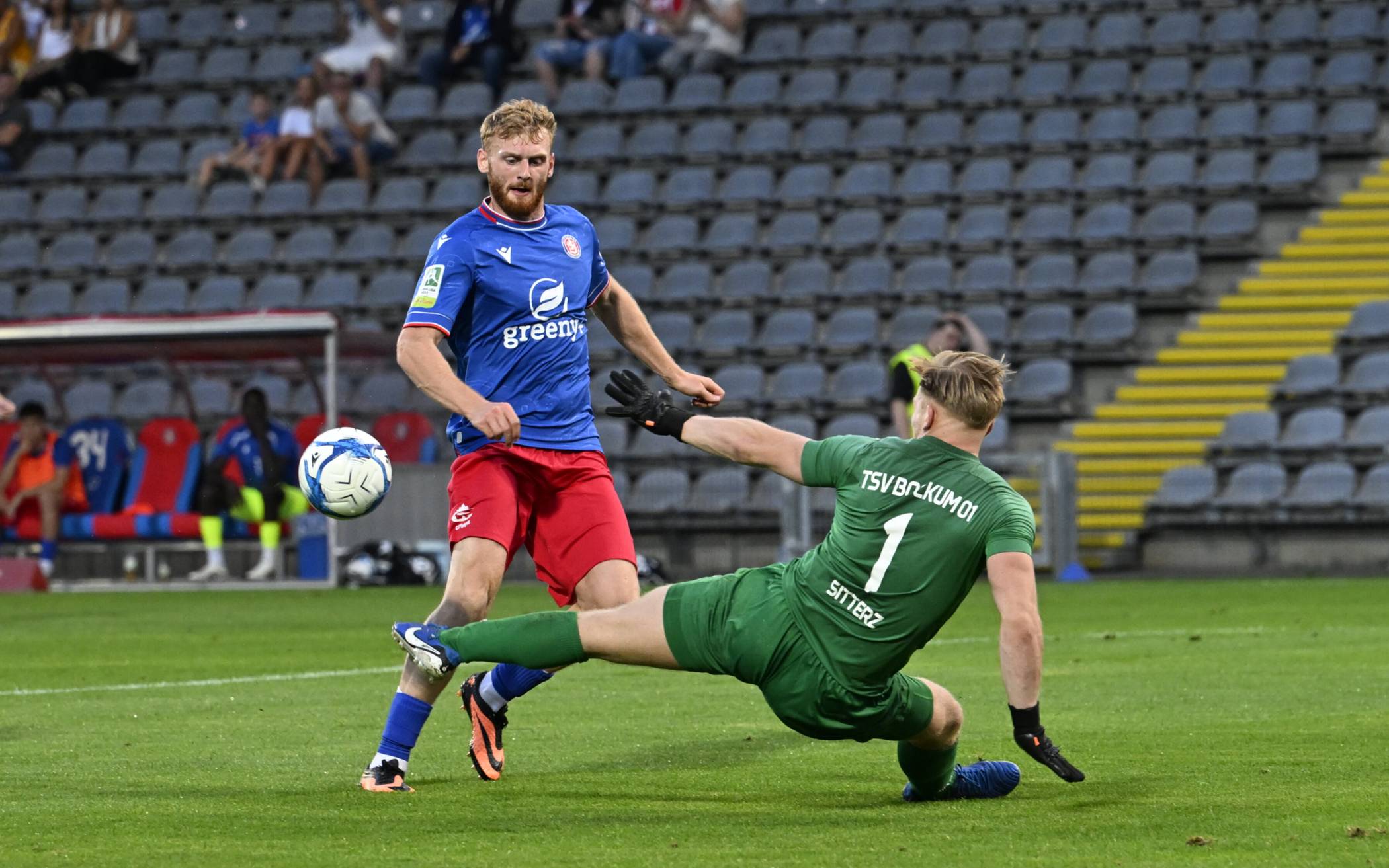 Fritz Kleiner beim 7:0 im Pokal