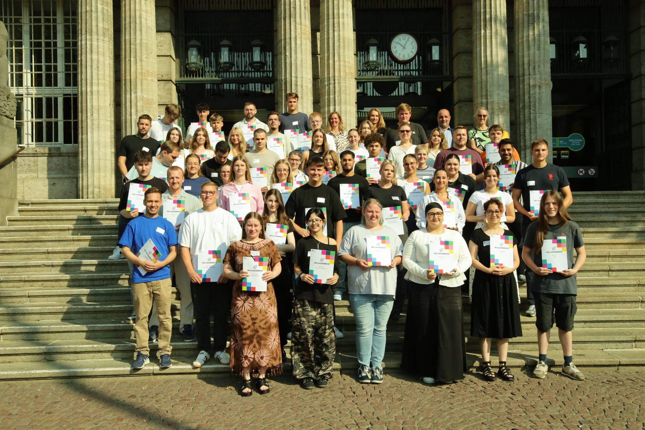 Die Azubis im gewerblich-technischer Bereich und in der Verwaltung.