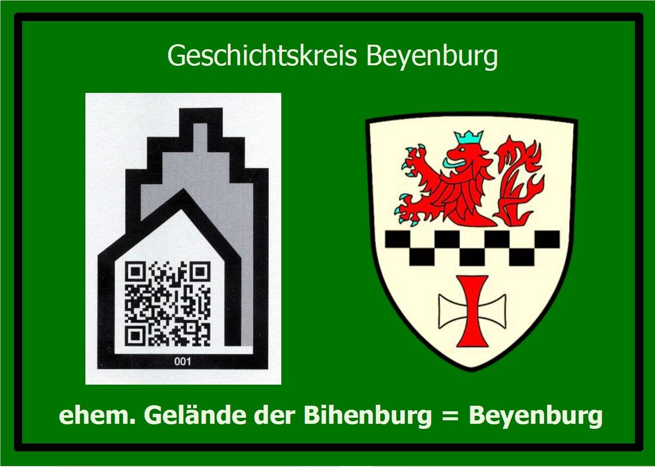 Das Schild mit Hinweisen zum Burggelände.