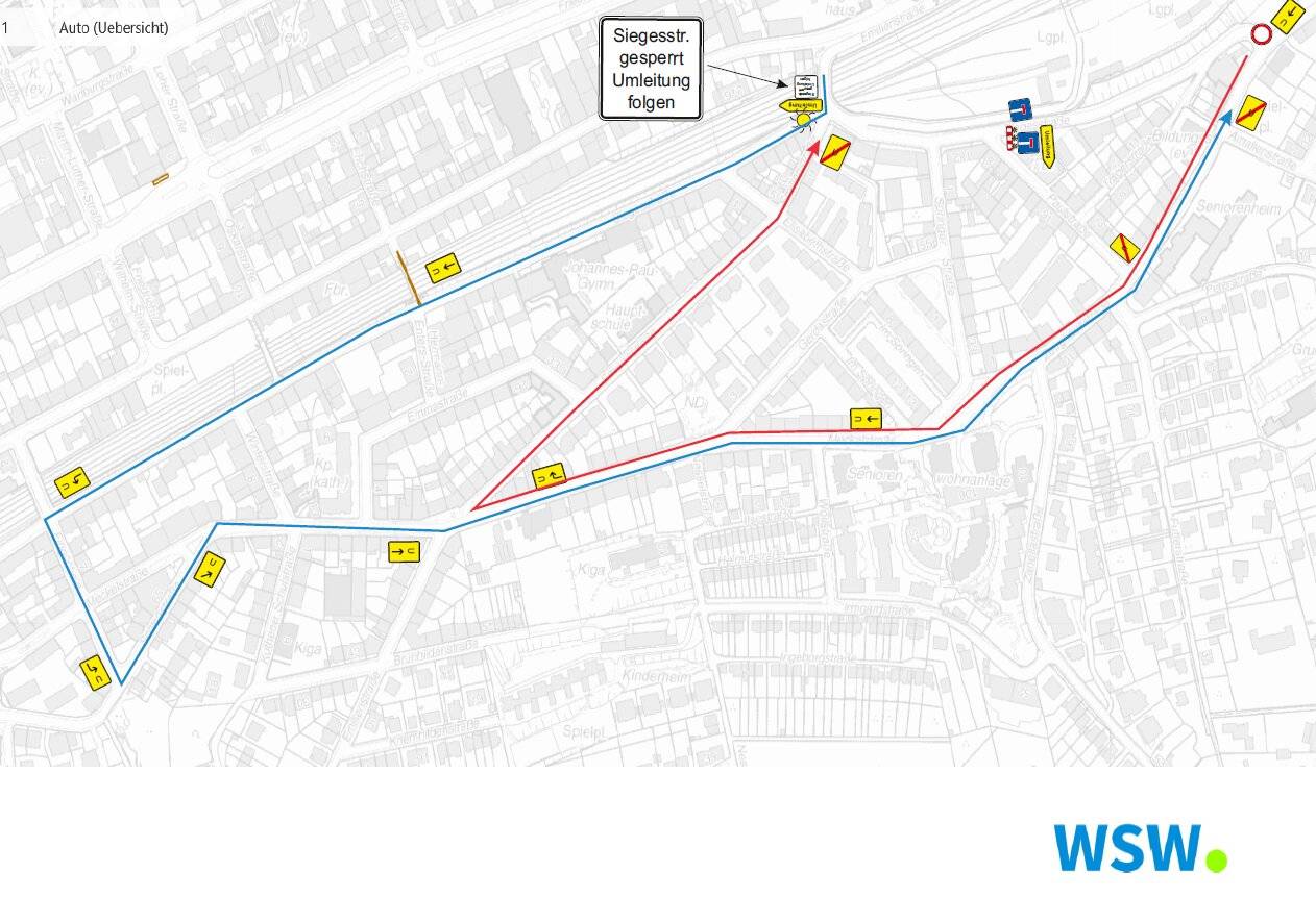 Die empfohlene Umleitung Teil eins ...