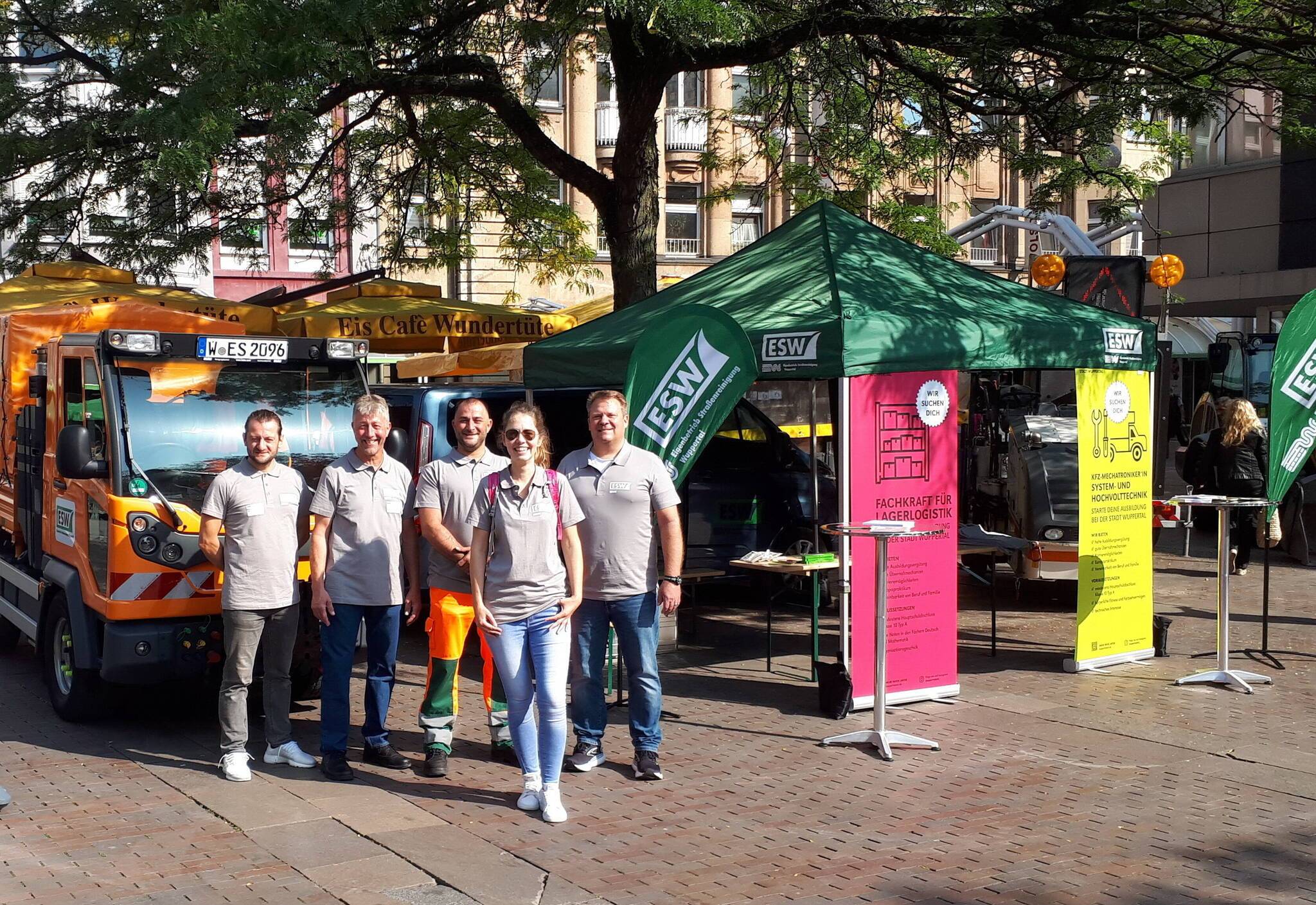 Das Team des ESW bei der Messe im vergangenen Jahr.