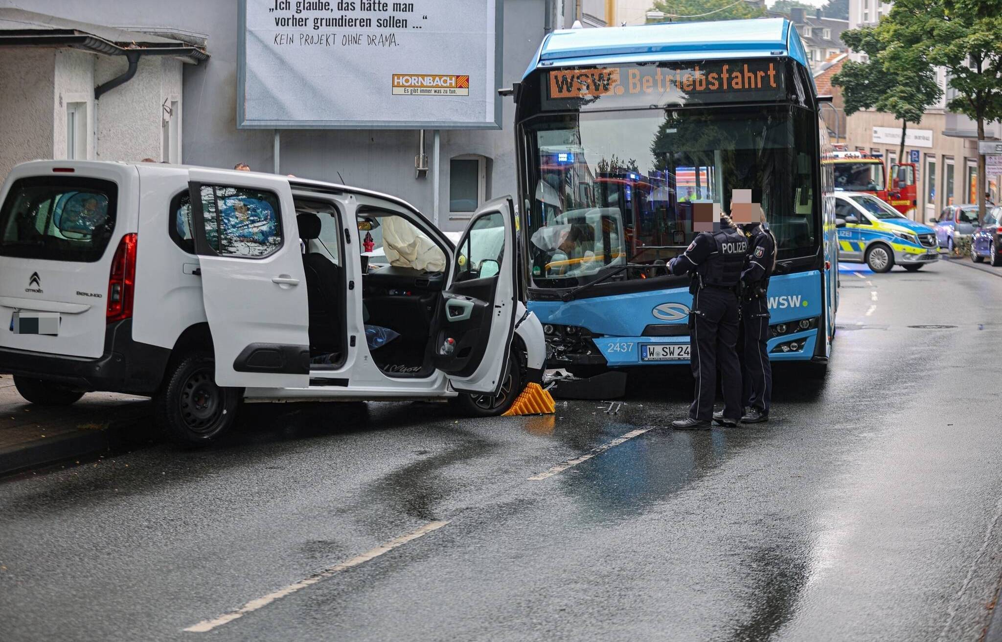 Die Schwelmer Straße war komplett gesperrt.