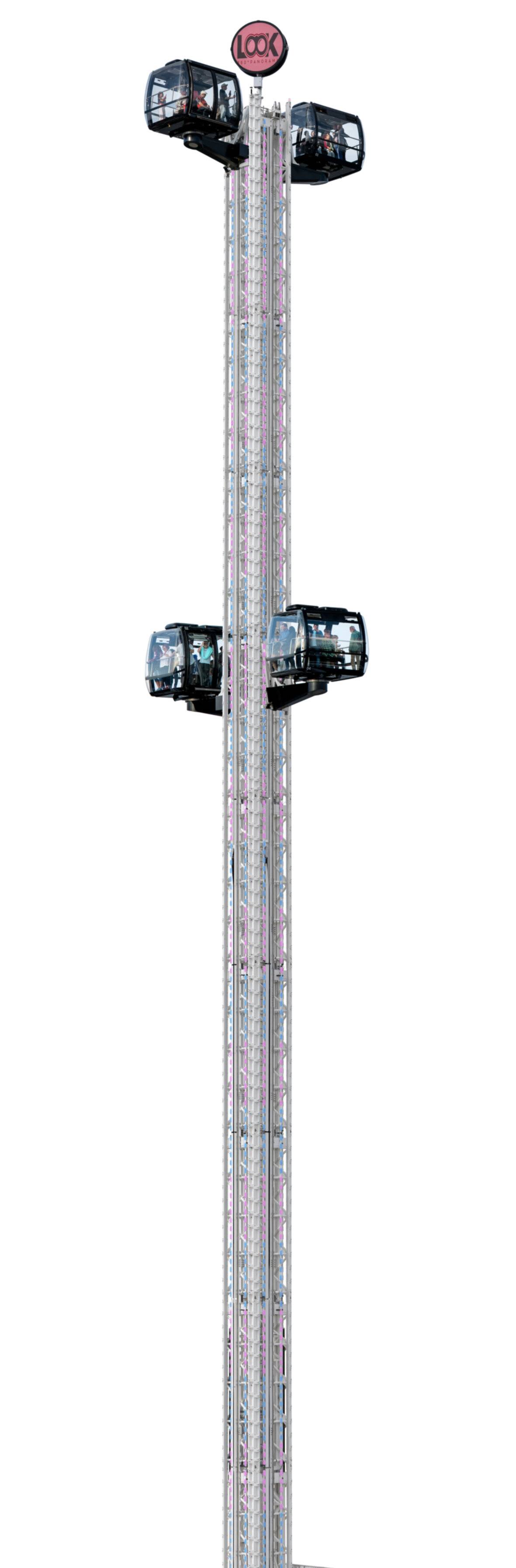  „Himmlisch schweben“ können Besucher auf dem Neumarkt in bis zu 71 Metern Höhe mit dem „LOOK“, der durch entsprechende Beleuchtung zur größten Weihnachtskerze der Welt werden soll.  