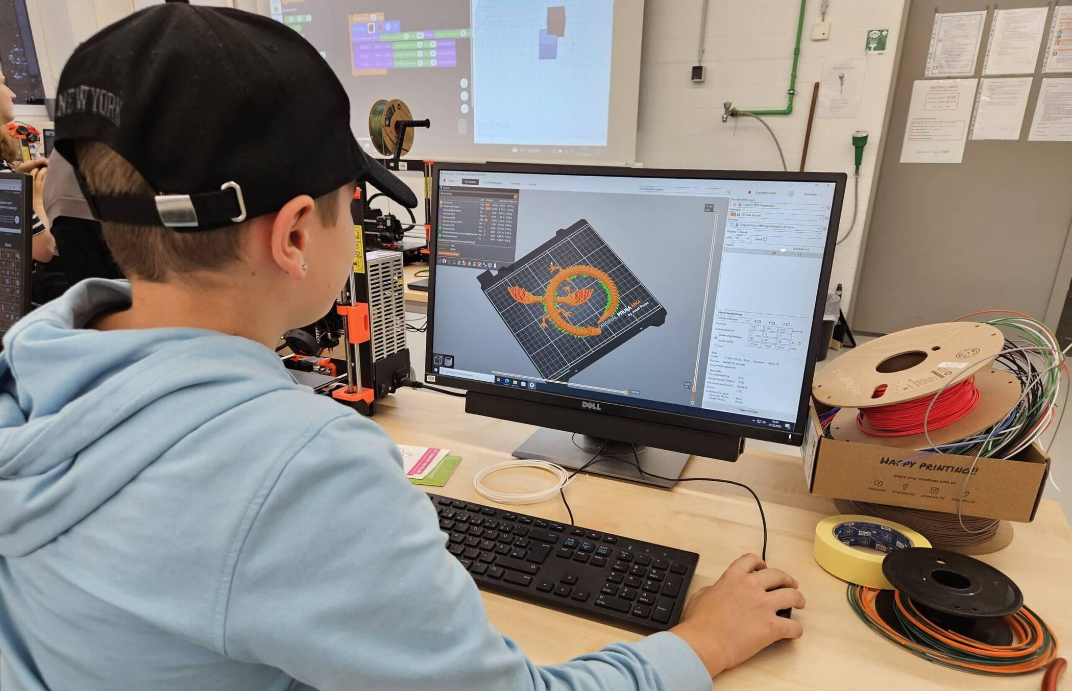 Foto aus einem Kurs „3D-Druck: Vom Design zum Produkt".