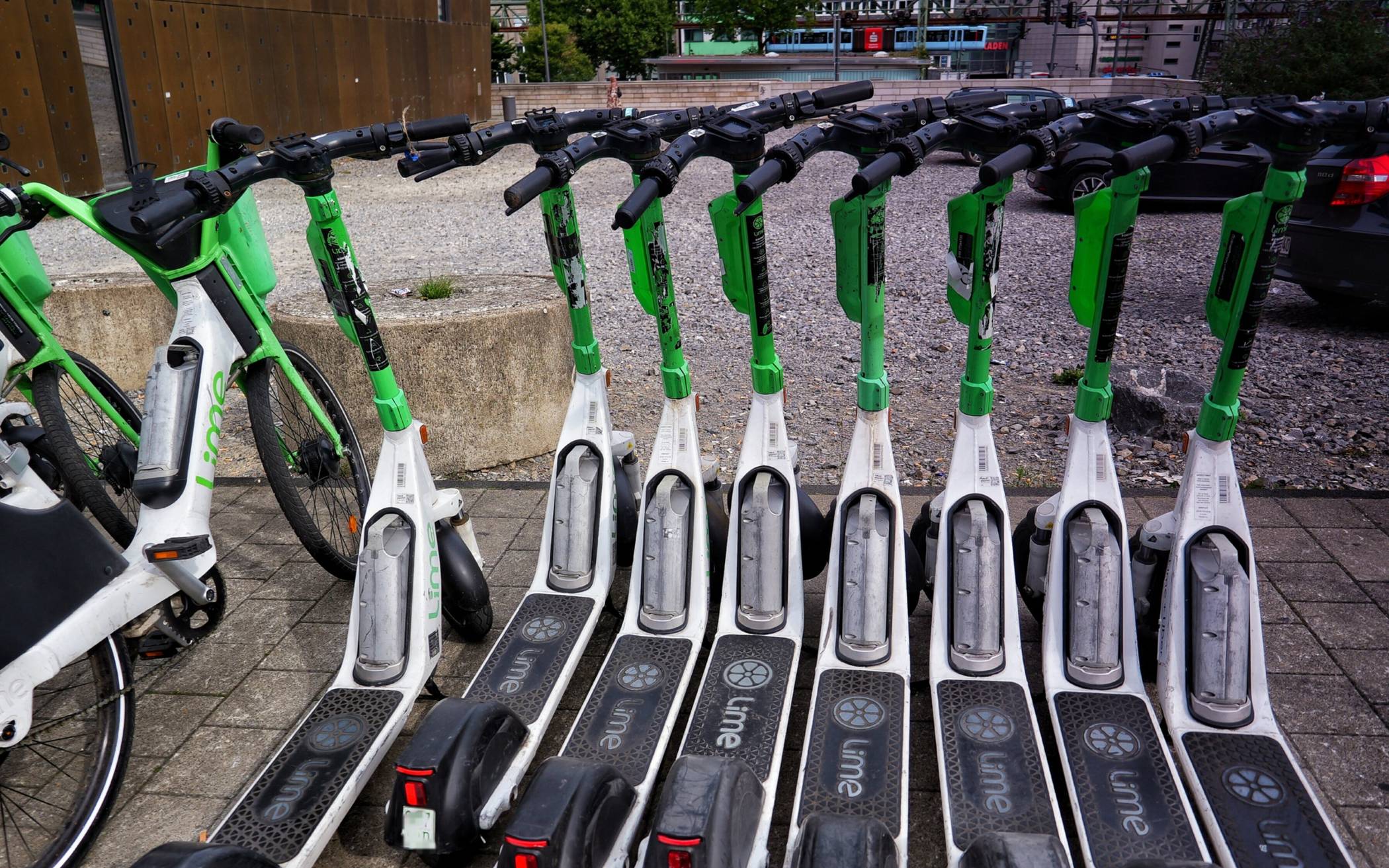 E-Scooter am Döppersberg.