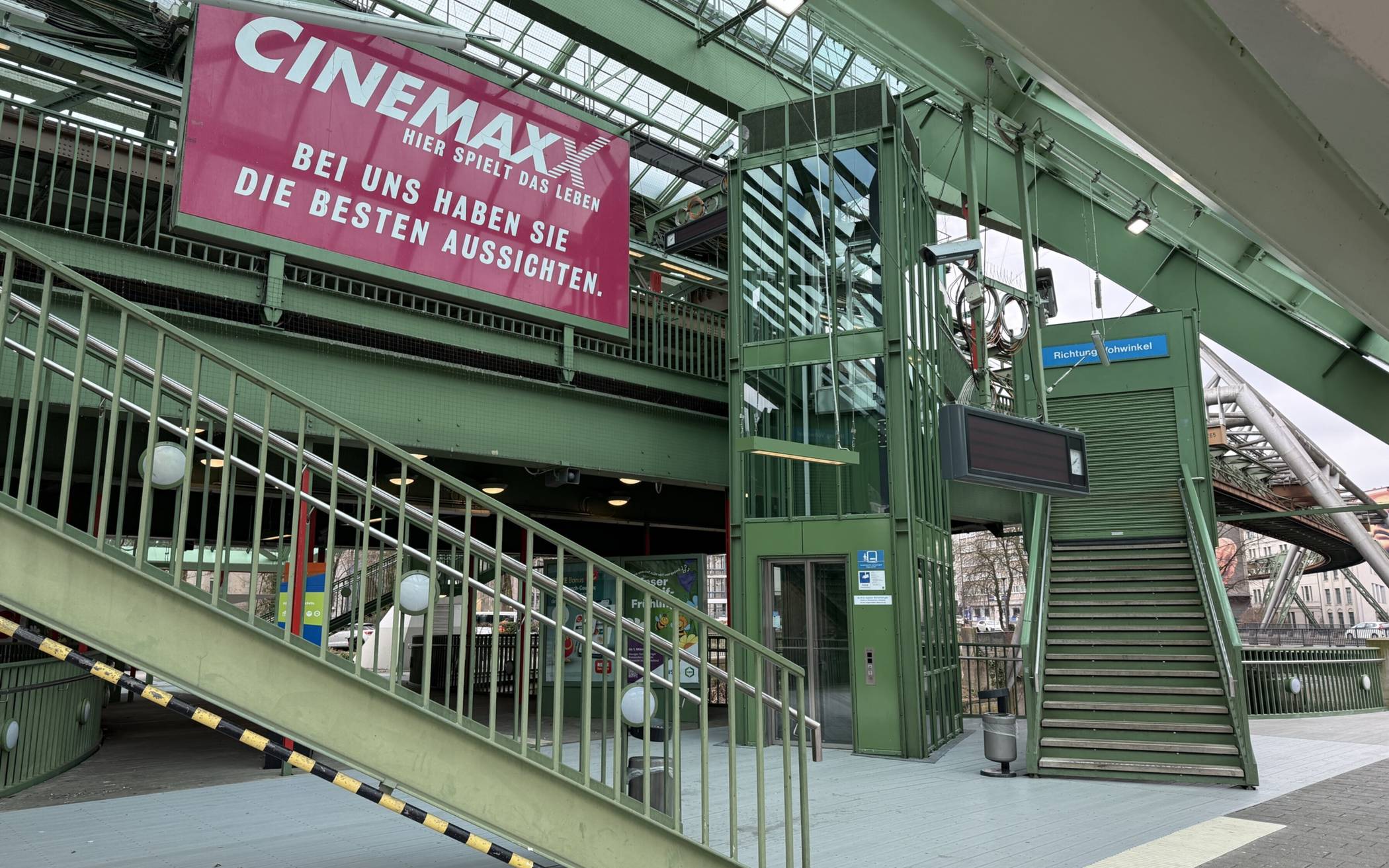 Die Schwebebahn-Station Kluse.