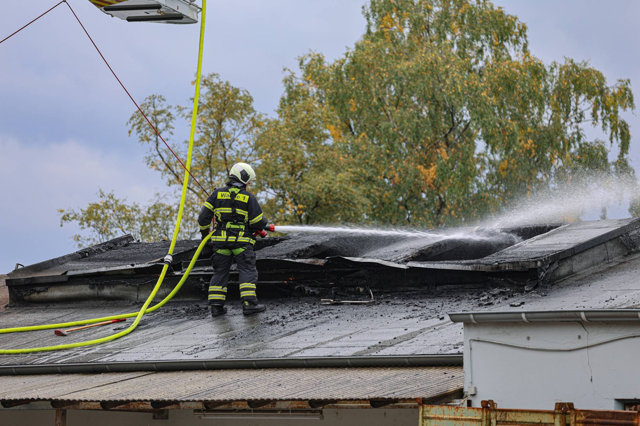  Die Feuerwehr bekam den Brand schnell in den Griff. 