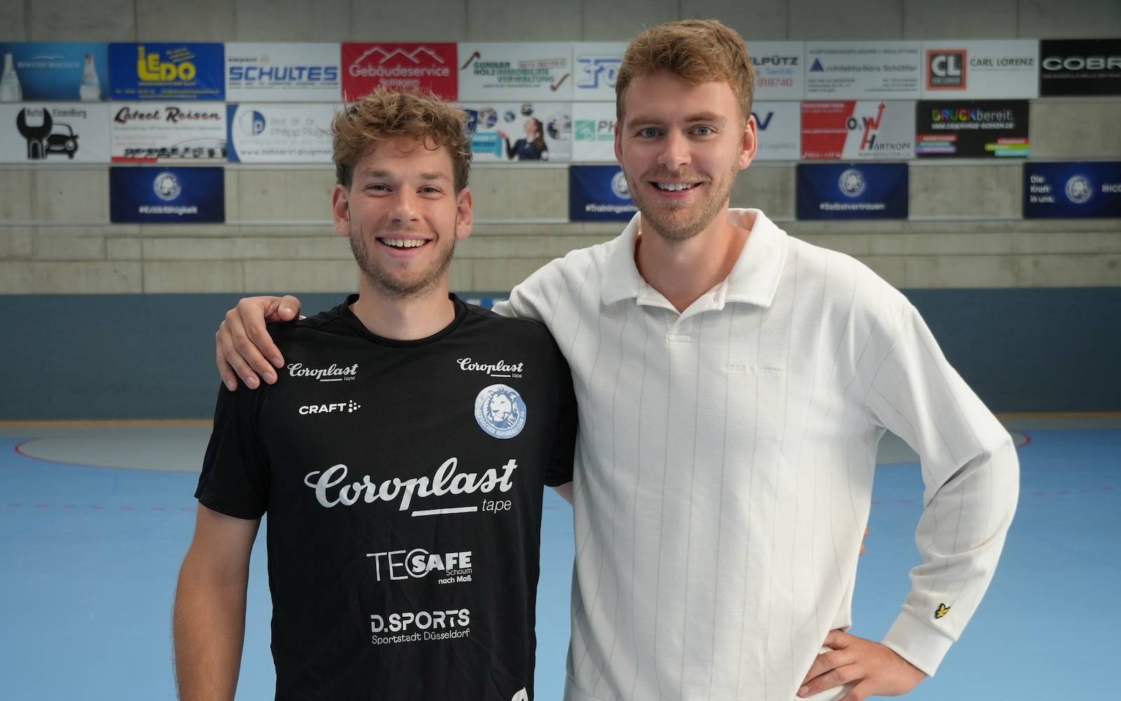  Lukas Becher (li.) und der Sportliche Leiter Fabian Gutbrod. 