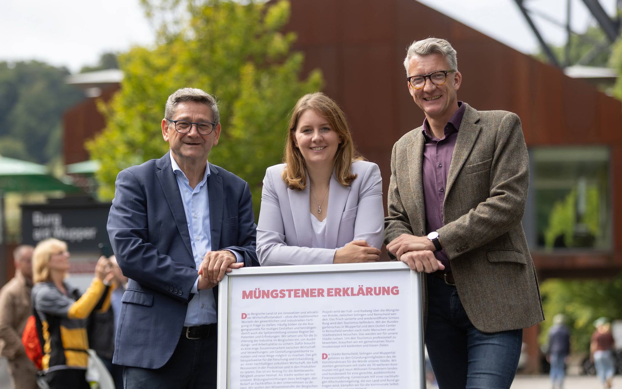 Die drei SPD-Kandidaten Josef Neumann (li.),