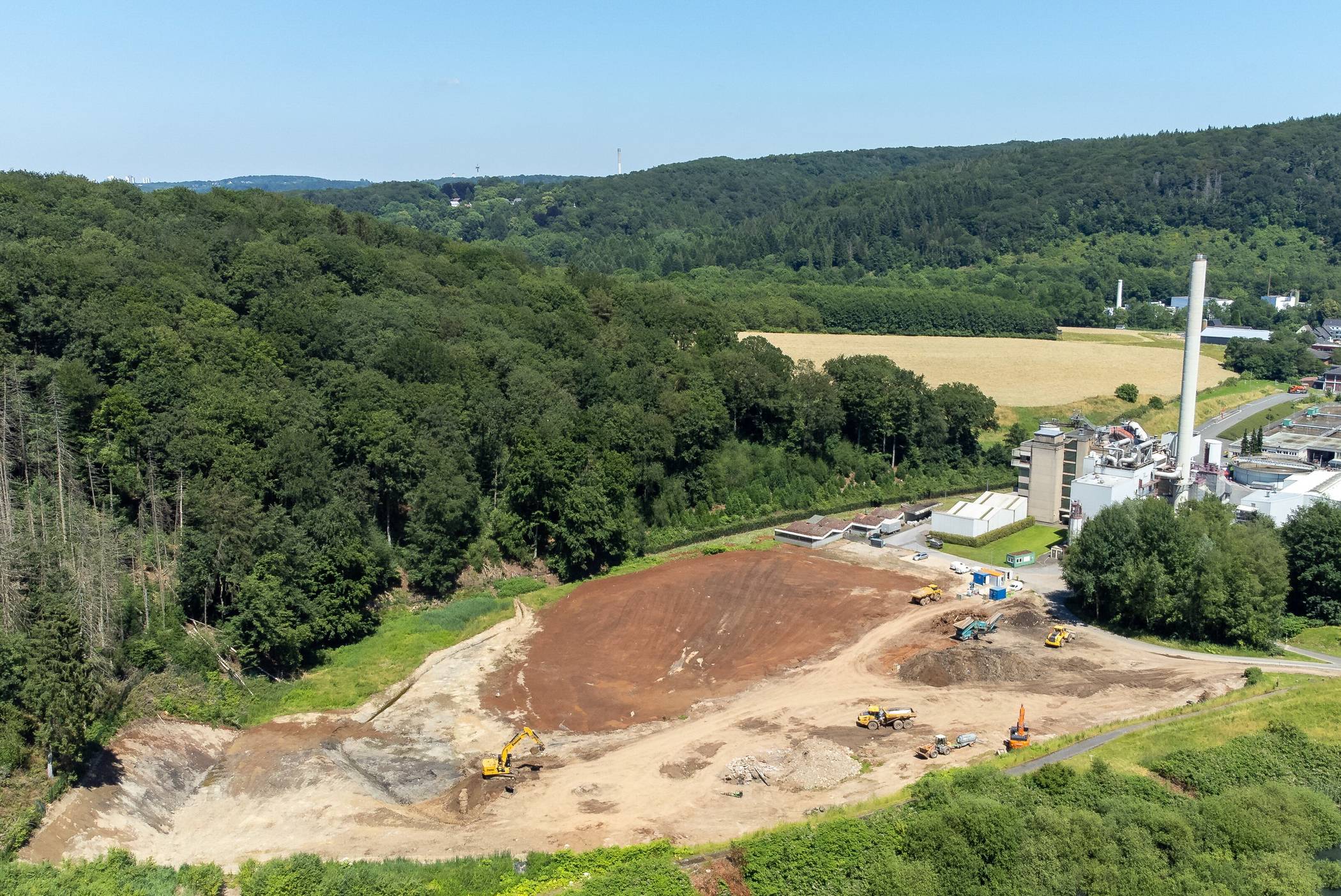  Das Baufeld der neuen Anlage. 