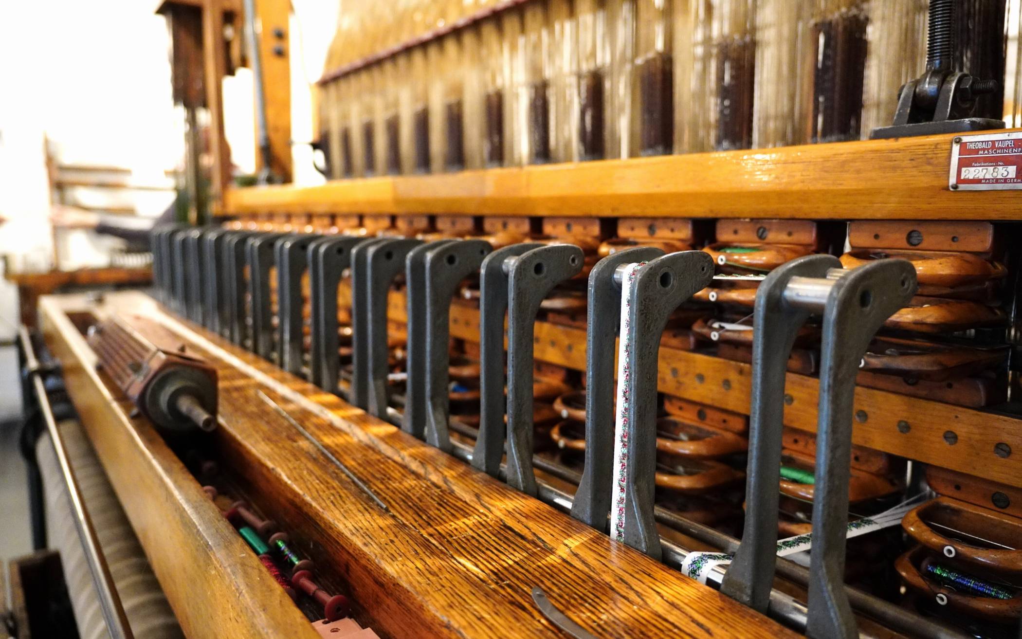 Blick ins Bandwebermuseum.