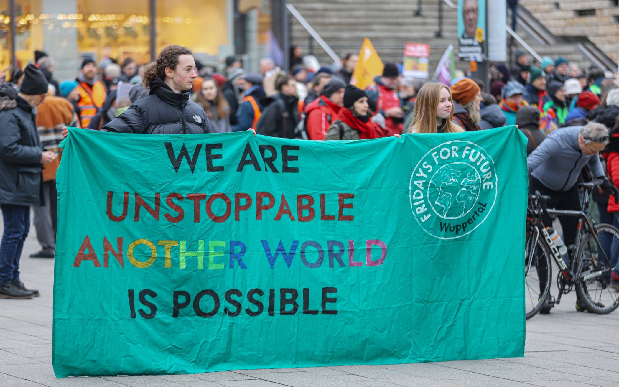 Bild vom Klimastreik im Februar 2024