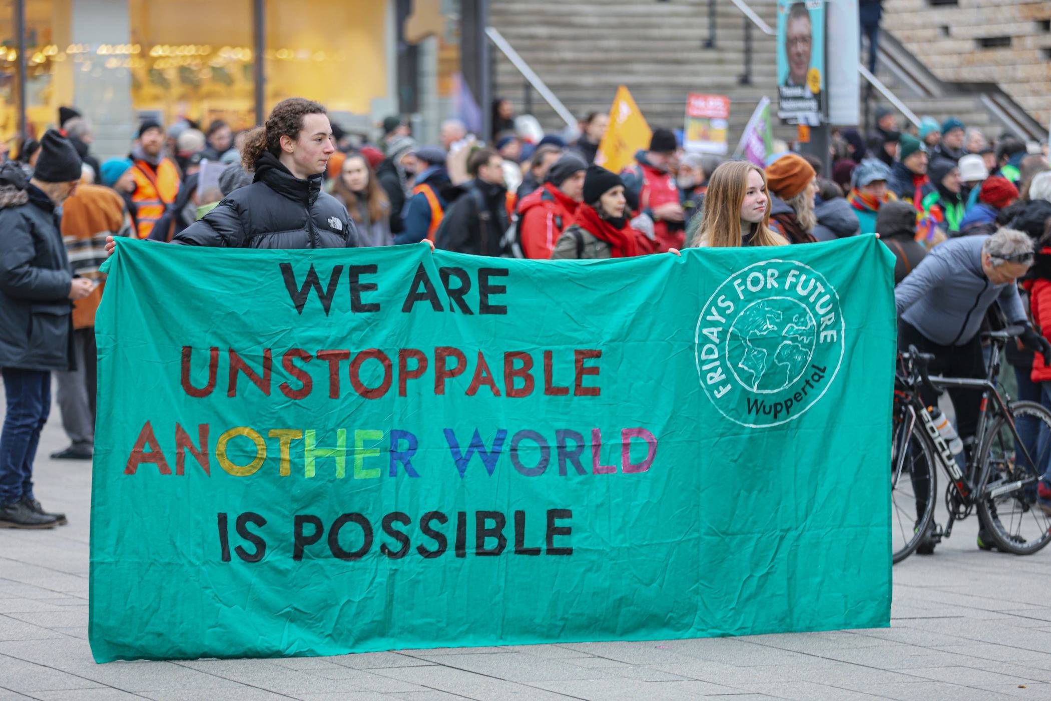 Bild vom Klimastreik im Februar 2024 in Wuppertal.