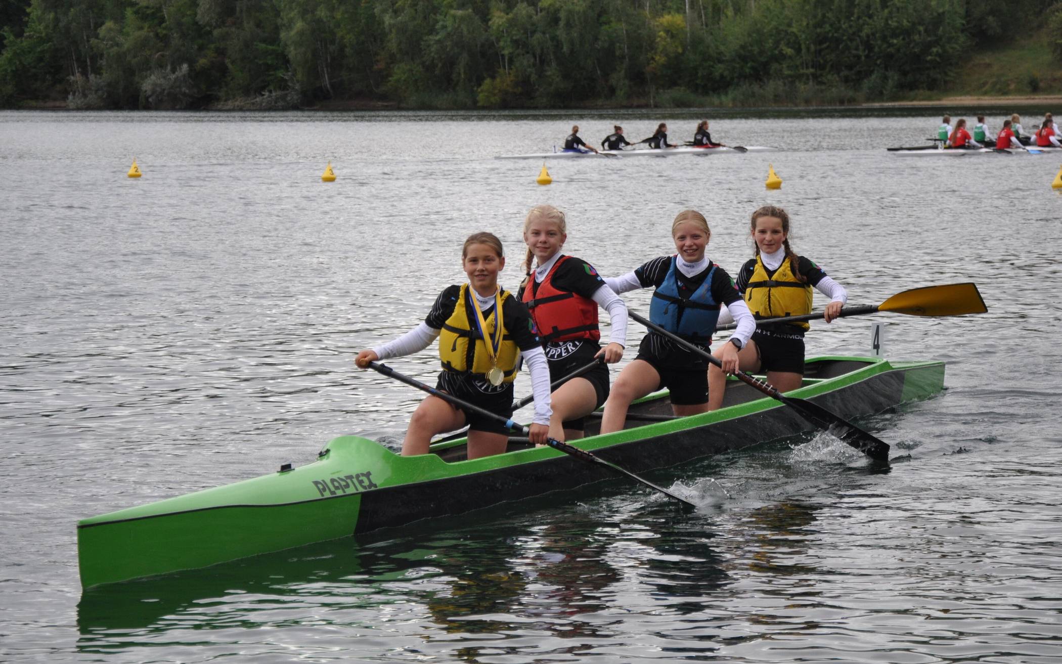 Der vergoldete Mädchen-Vierer der AK 12