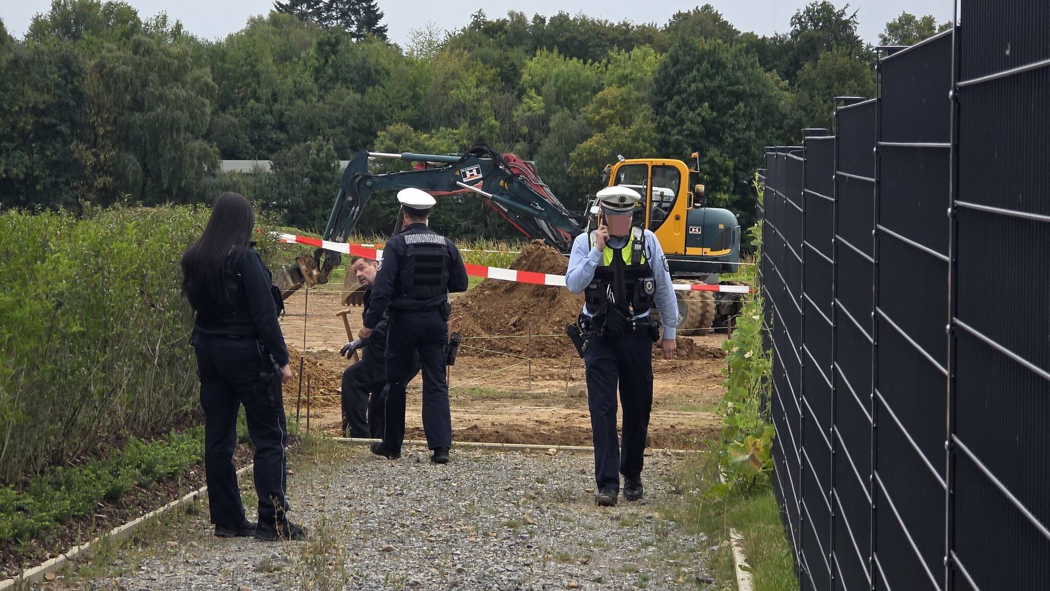 Der Bereich war abgesperrt.