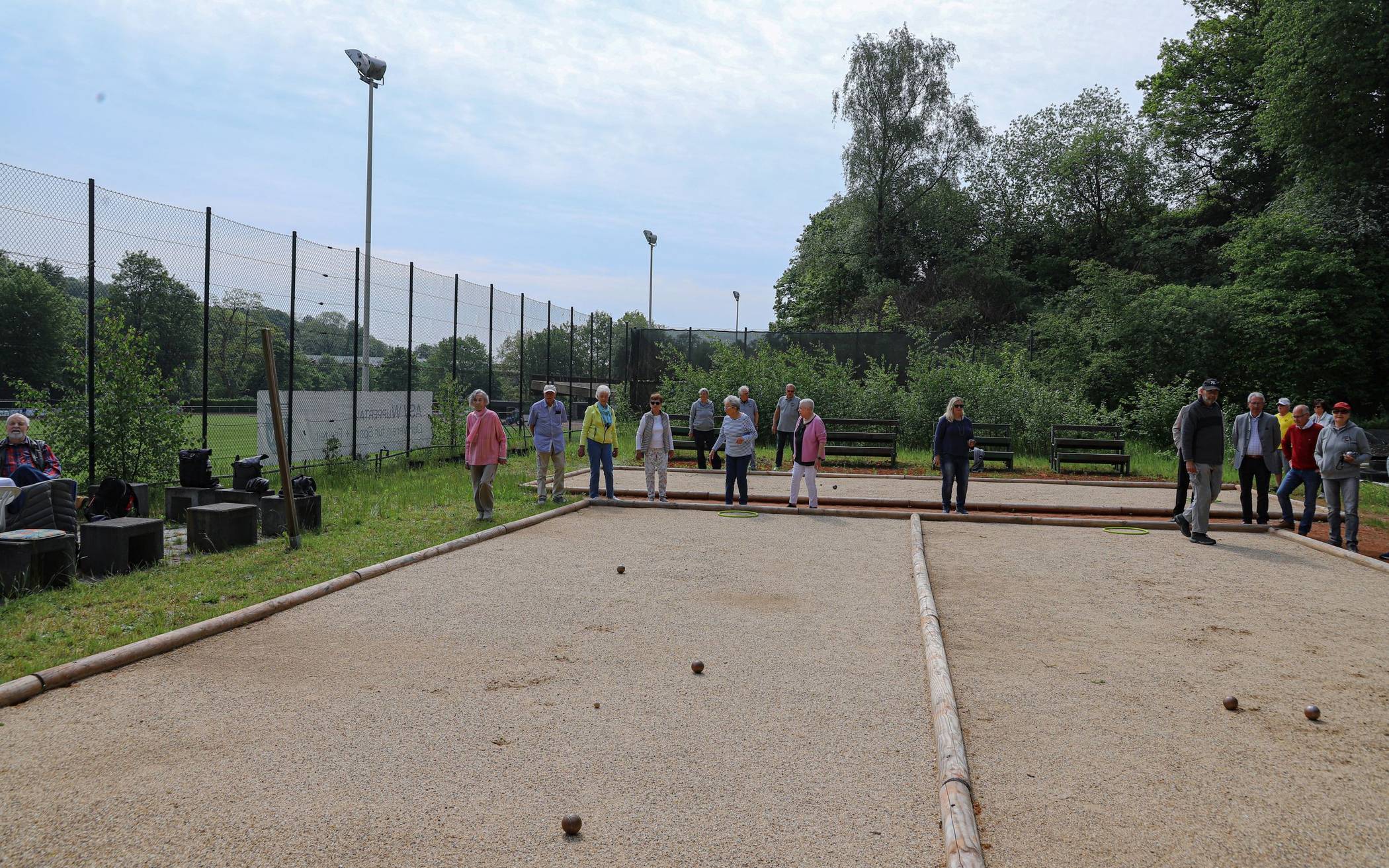 Die Boule-Anlage am Gelben Sprung.