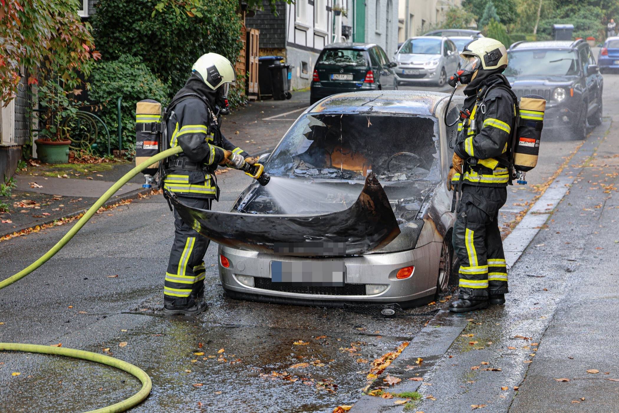  Die Flammen sorgten für hohen Sachschaden. 
