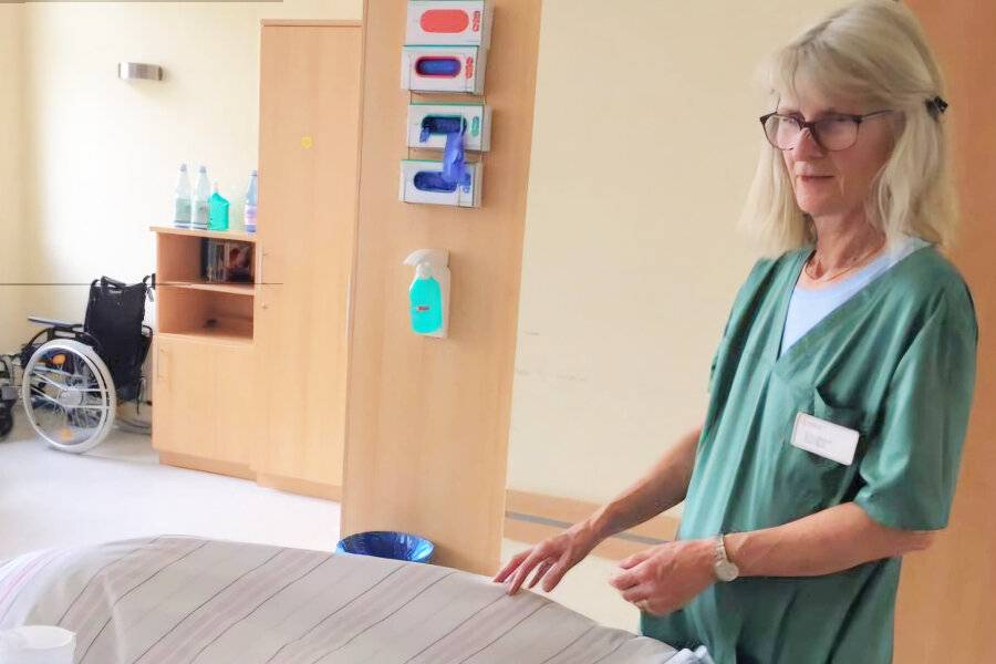 D. Kutz-Dittscheidt in ihrem Dienst als