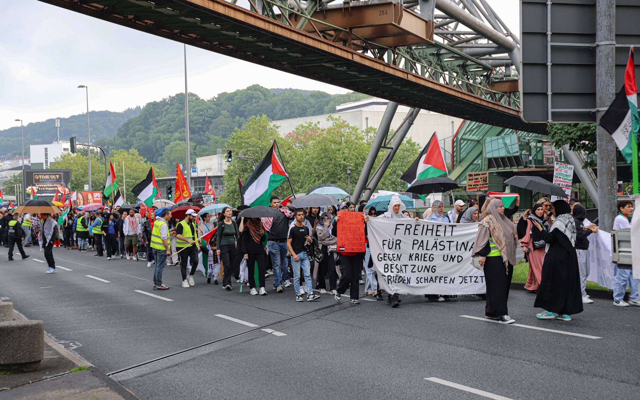 Wuppertaler Palästina-Demo im Mai 2024 auf